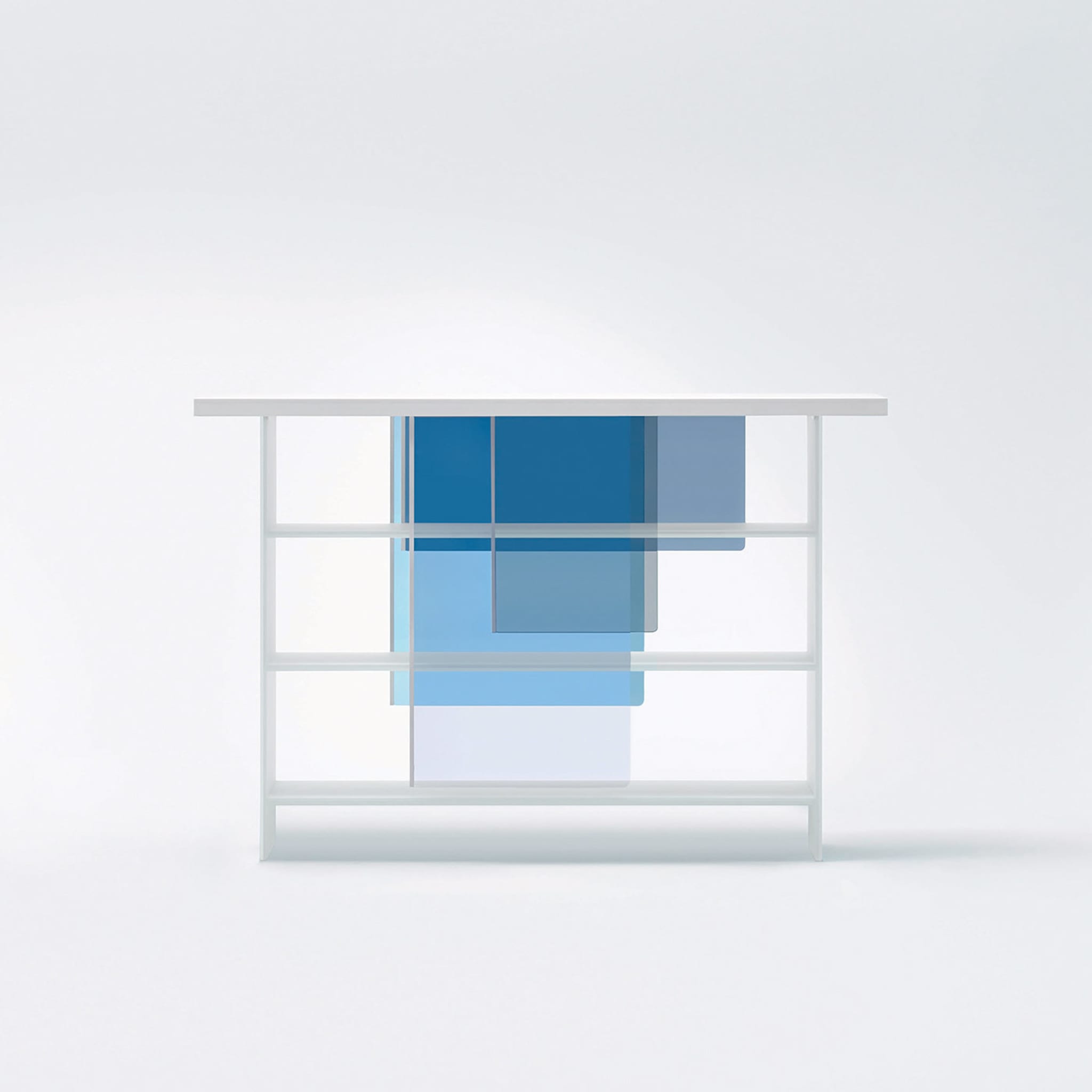 Layers Blue Bookshelf by Nendo - Alternative view 2