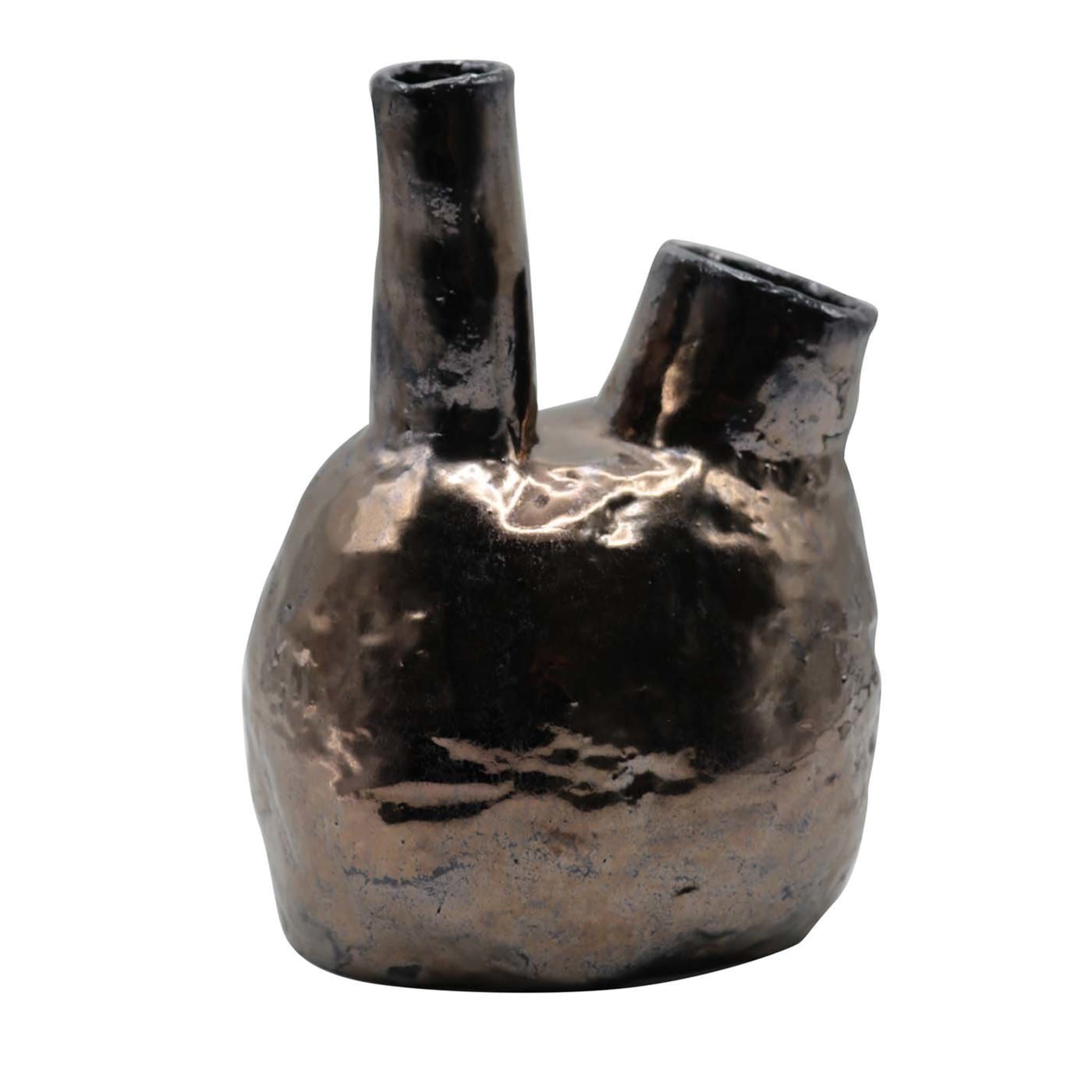 Jarre à pierres en métal Wabi-Sabi - Vue principale