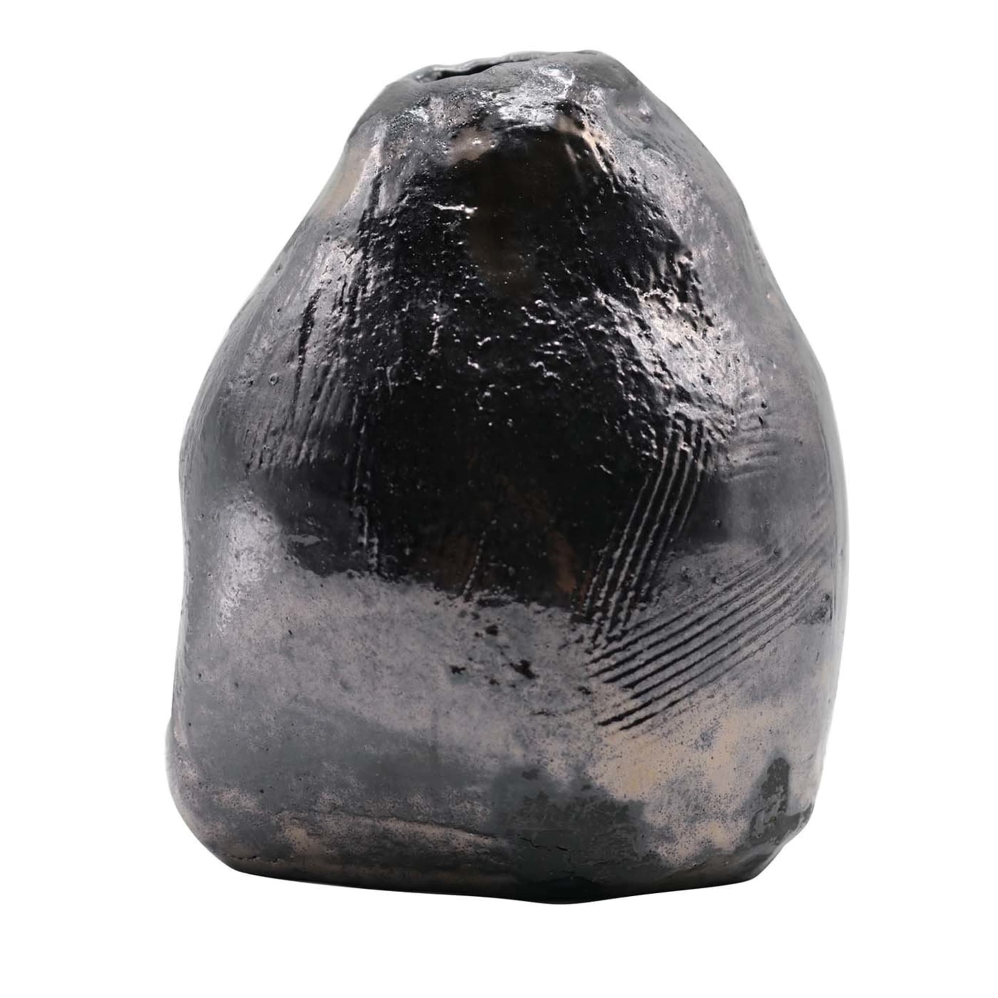 Vaso piccolo in pietre metalliche Wabi-Sabi - Vista principale