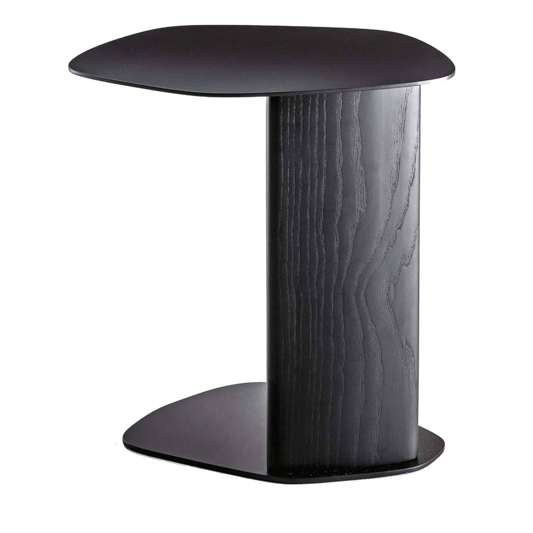 Keisho Modern Black Ash Wood Side Table for Living Room - Main view
