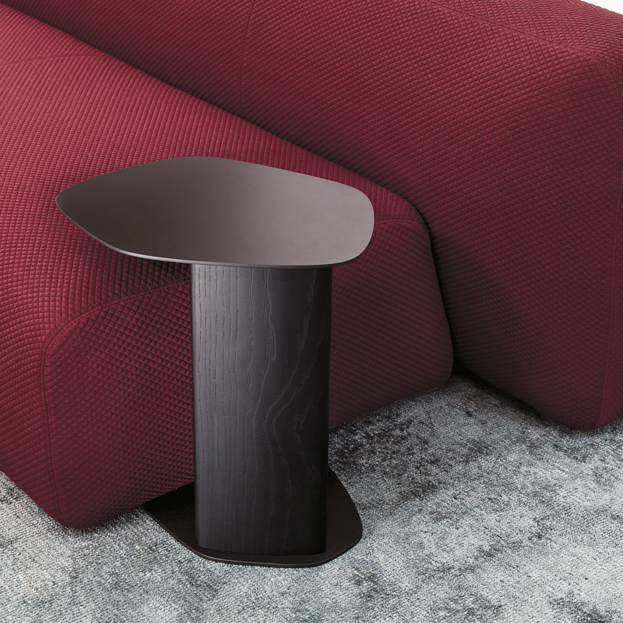 Keisho Modern Black Ash Wood Side Table for Living Room - Alternative view 1