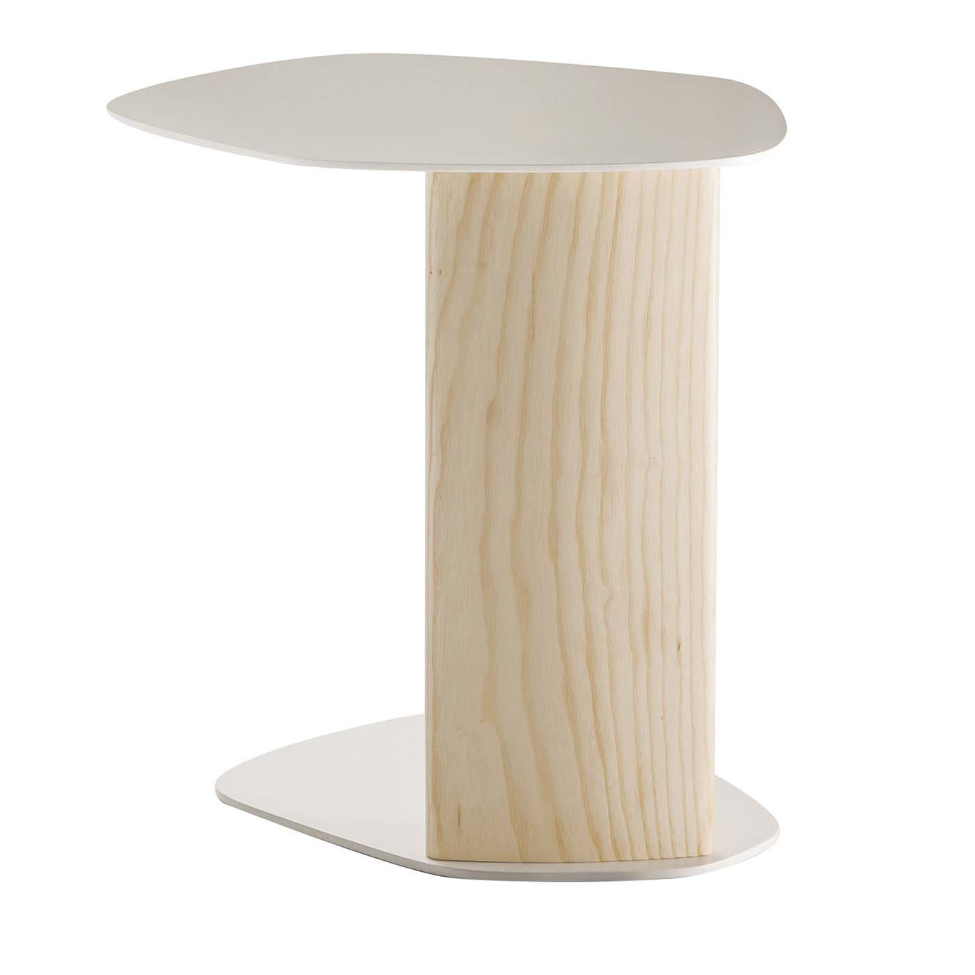 White and deals natural side table