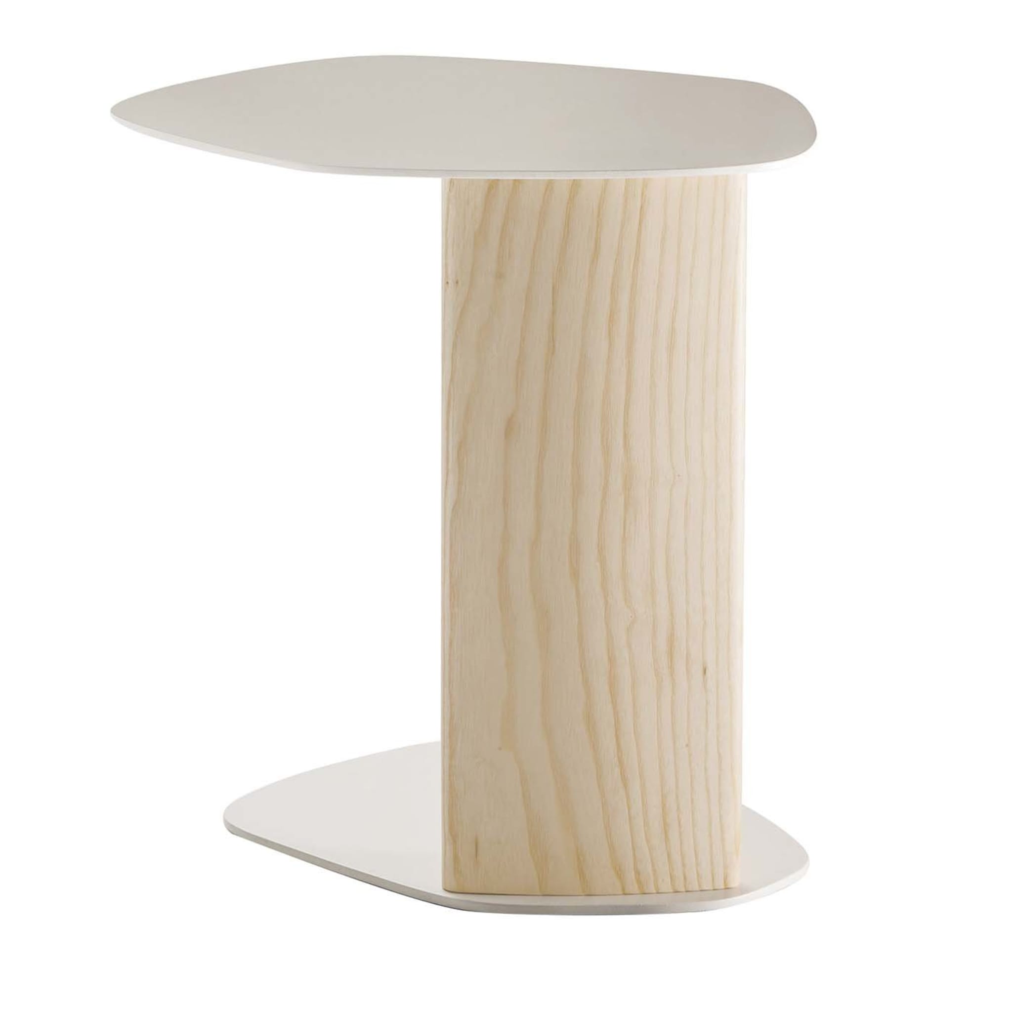 Keisho White and Natural Side Table - Main view