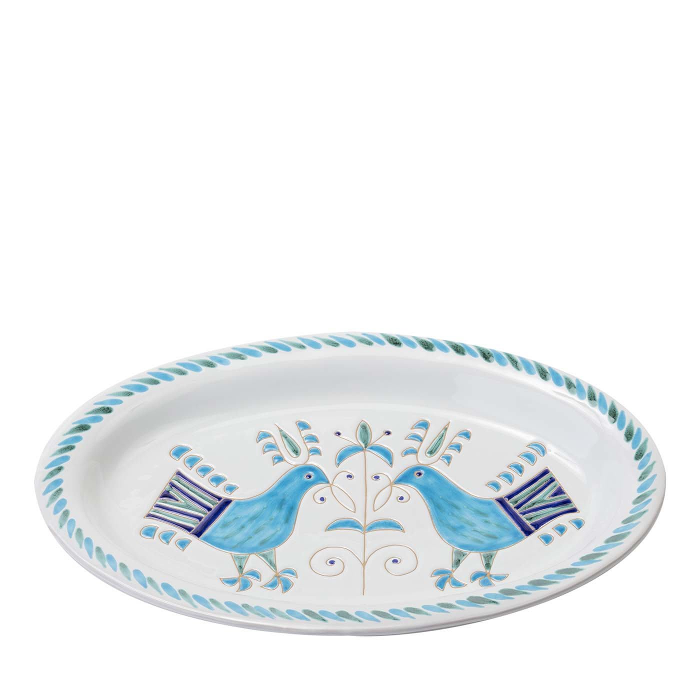 Le Pavoncelle Oval Tray - Cerasarda