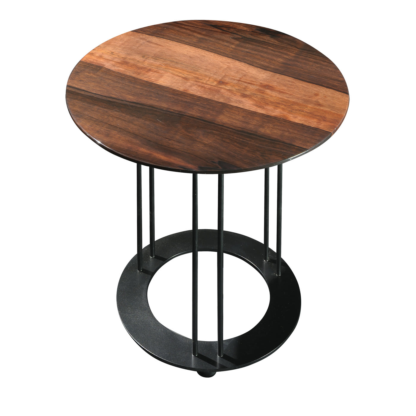Aureola CF1 Side Table with Ebony Top - Garbarino Collections