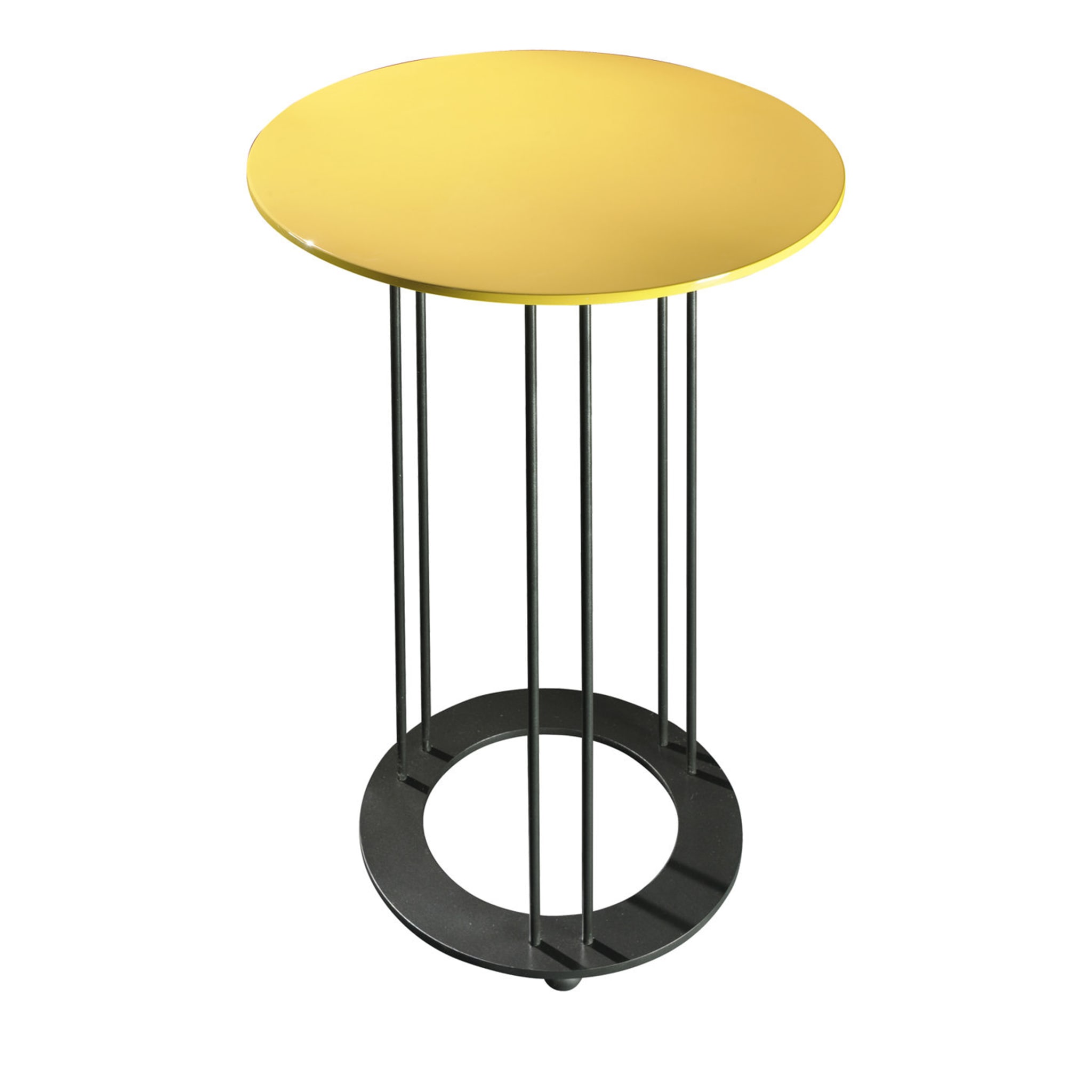 Aureola Yellow Tall Side Table - Main view