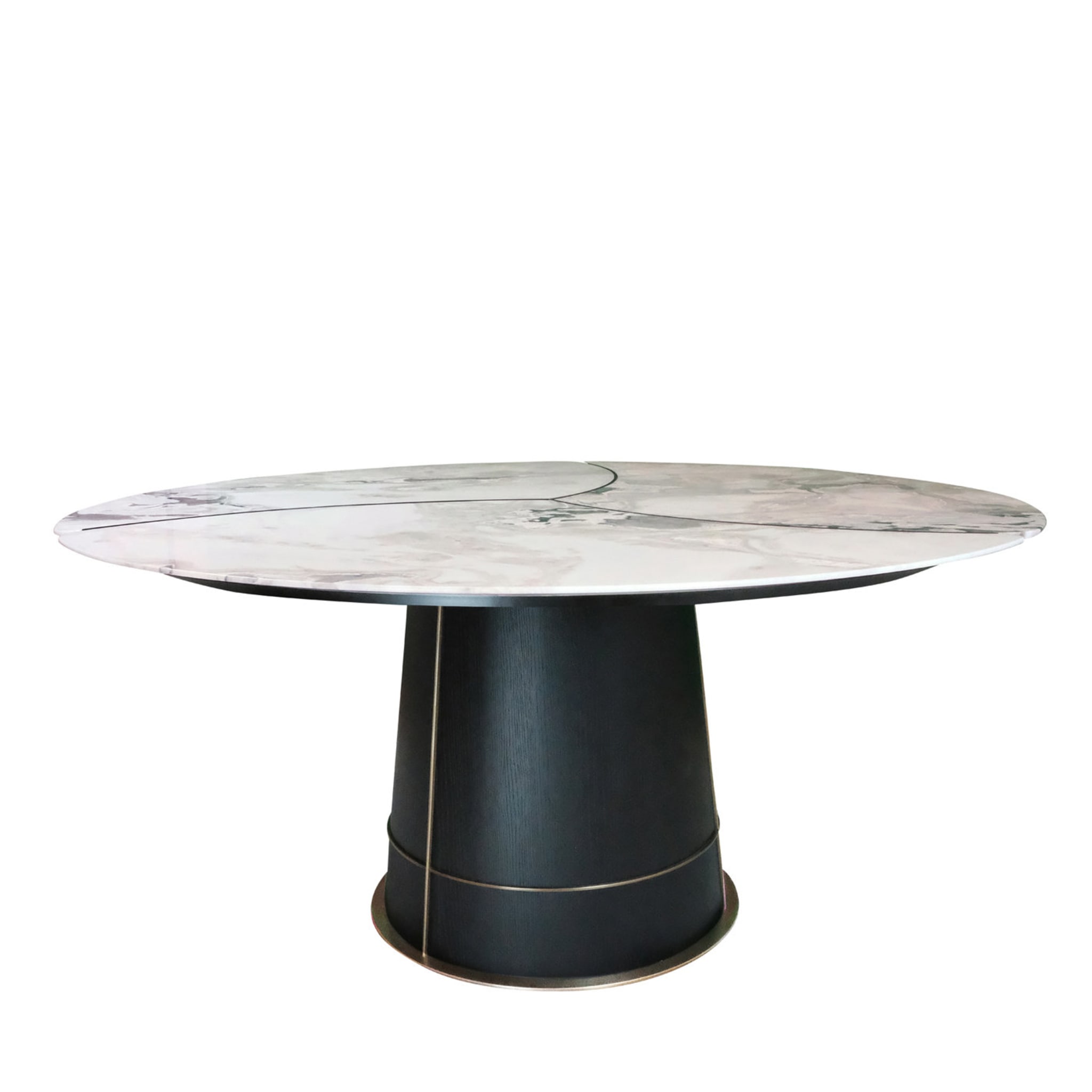 Petali Dining Table with Dover White Marble Top - Main view