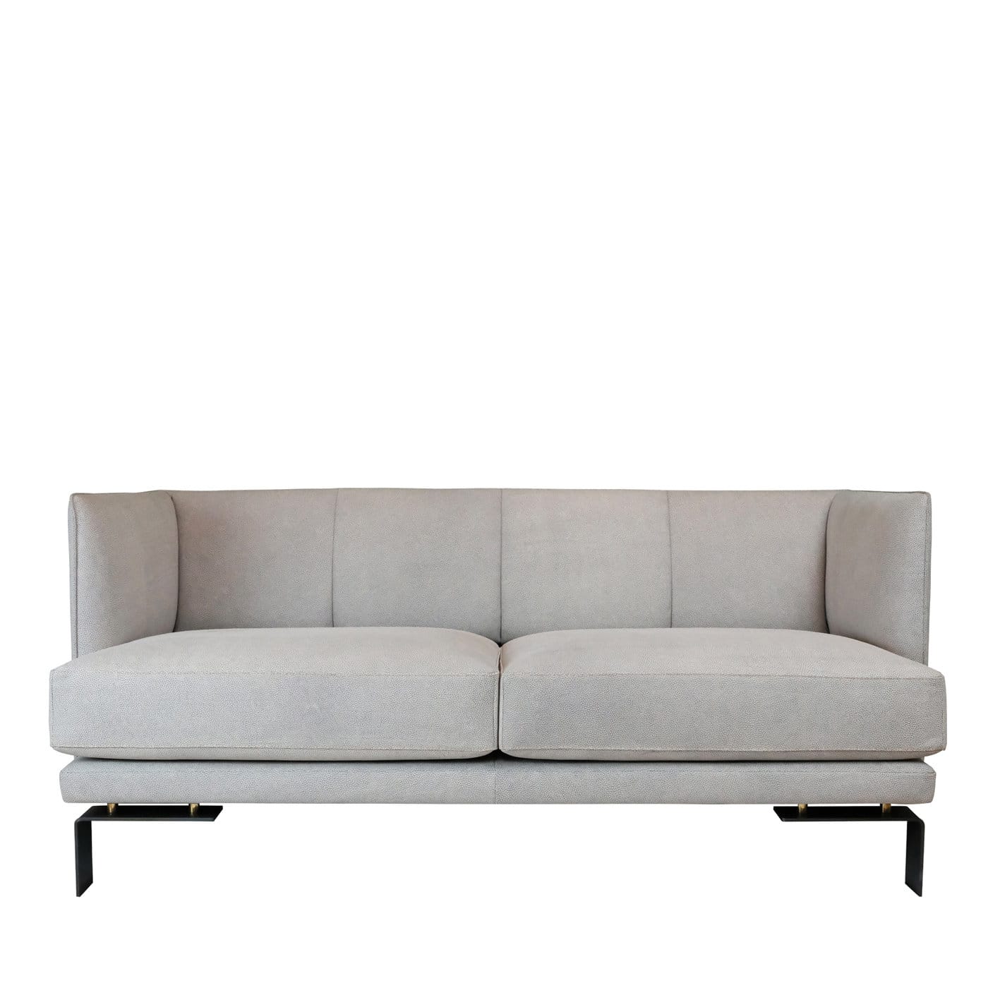 Met Beige Leather Sofa - Garbarino Collections