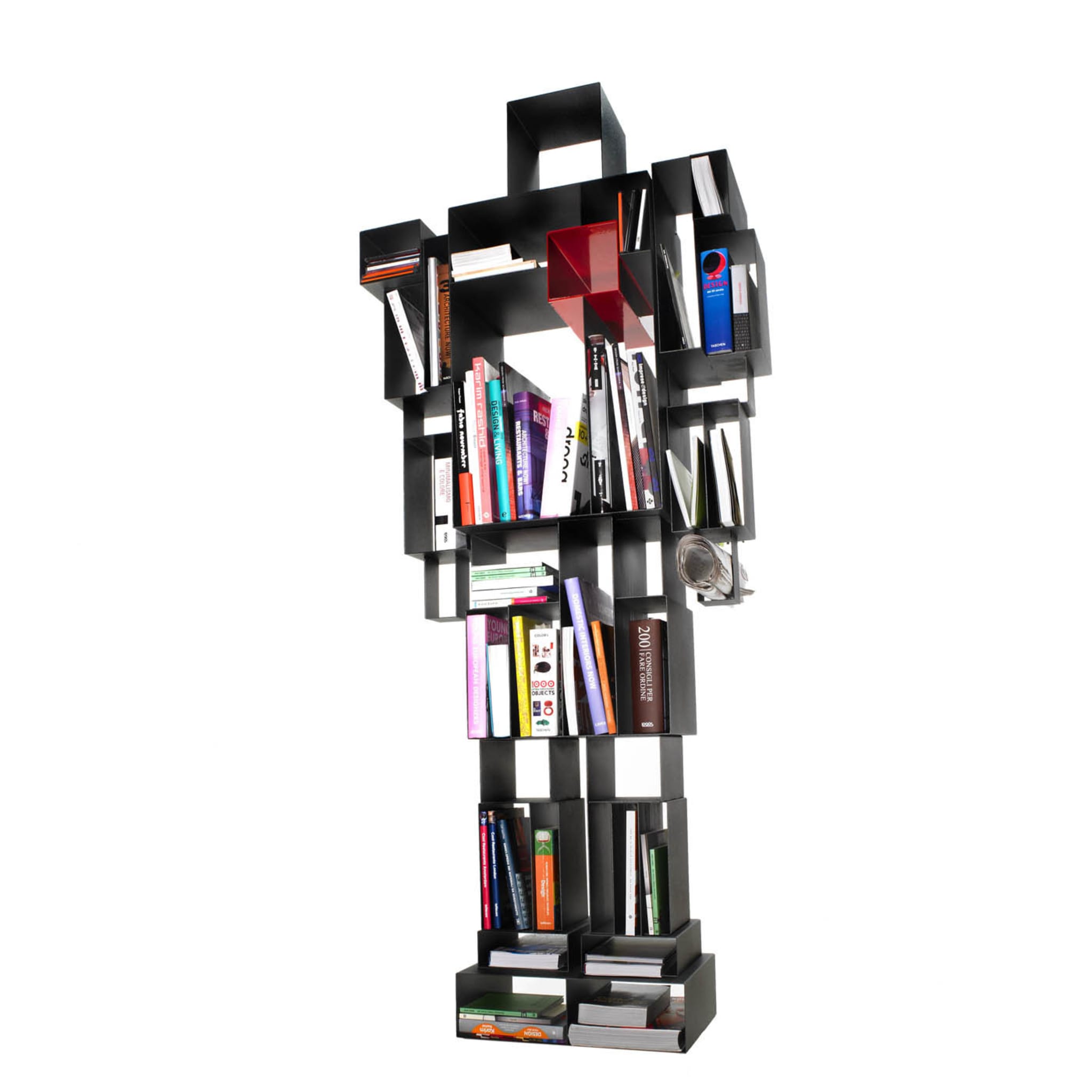 Robox Gray Freestanding Bookshelf by Fabio Novembre - Main view