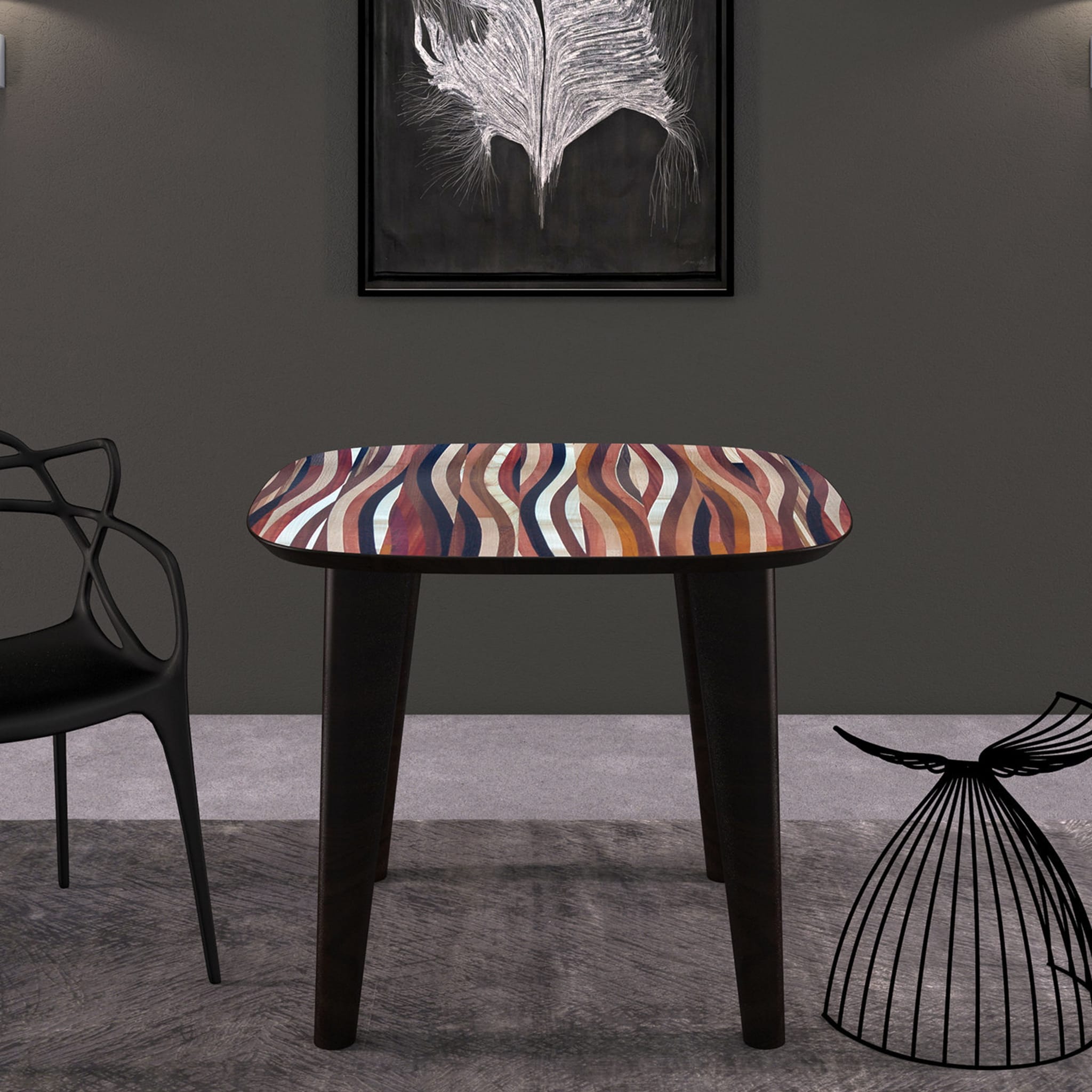 Multiessenza Square Bistro Table by Gabriele E. M. D'Angelo - Alternative view 2