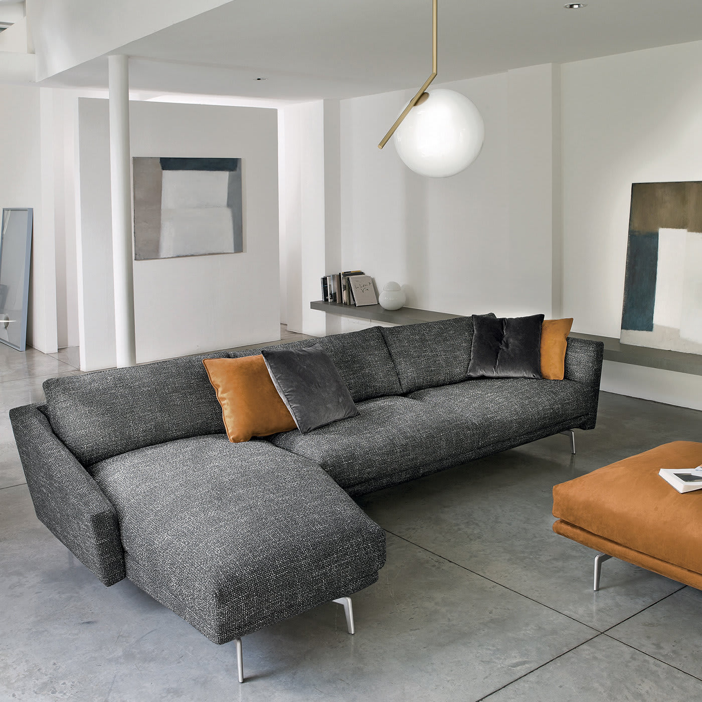 Urban Gray Sectional Sofa by Marconato & Zappa - CTS Salotti