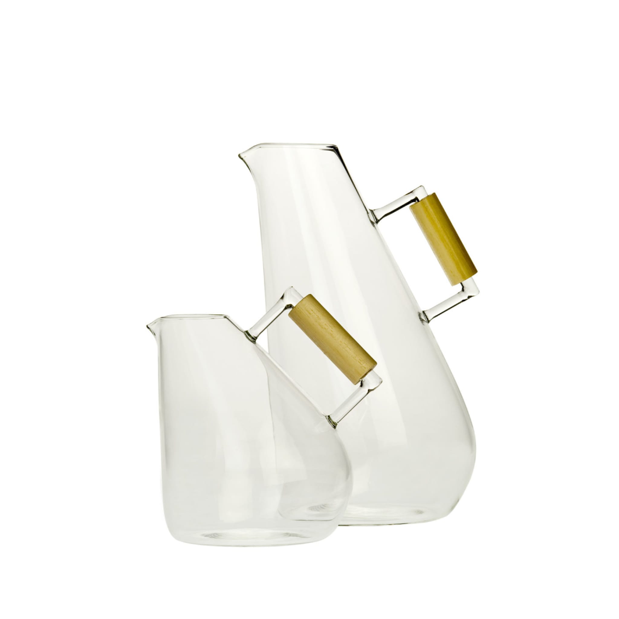 Glass Lined Metal Carafe With Original Mirrored Glass Stopper