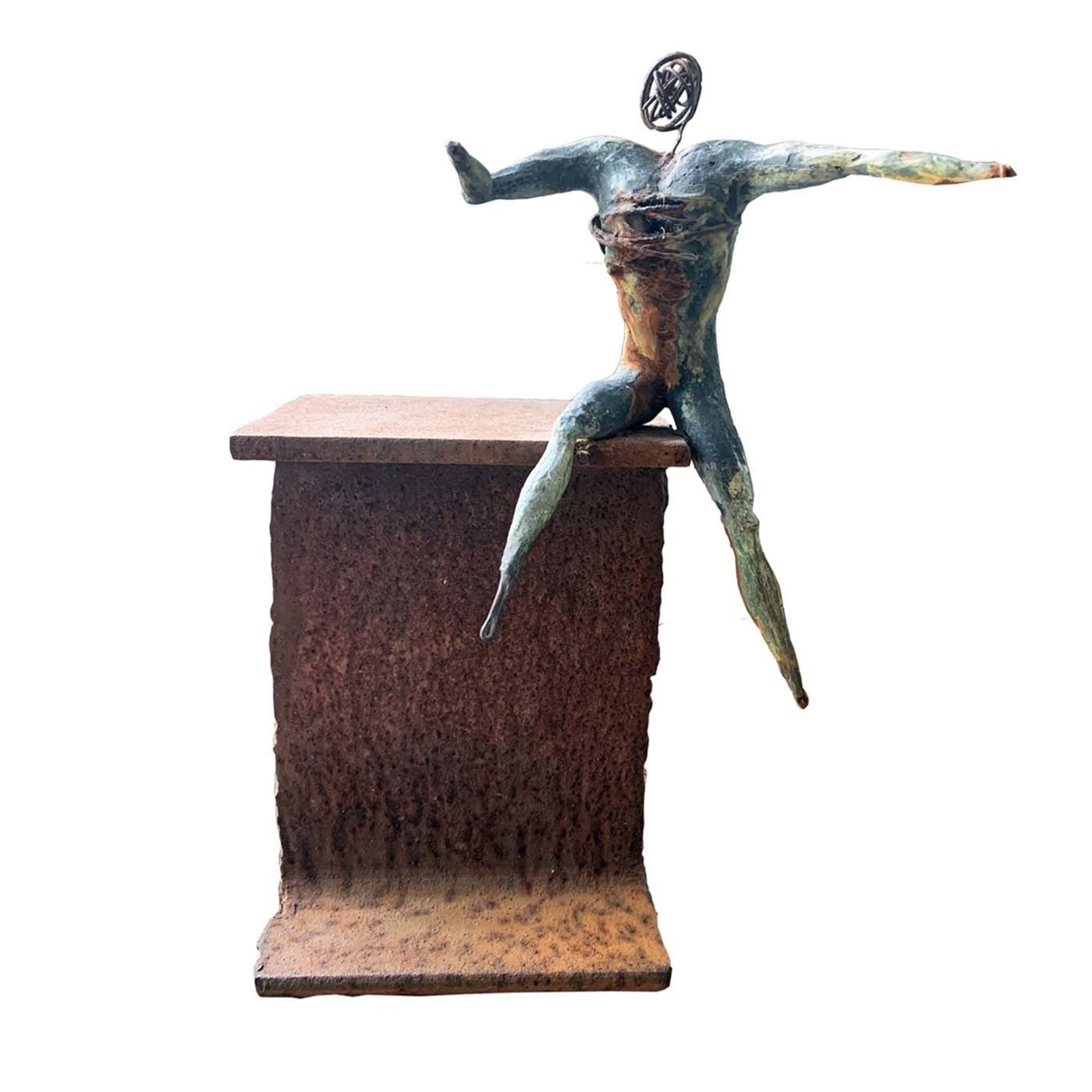 Attesa Bronze-Skulptur - Hauptansicht