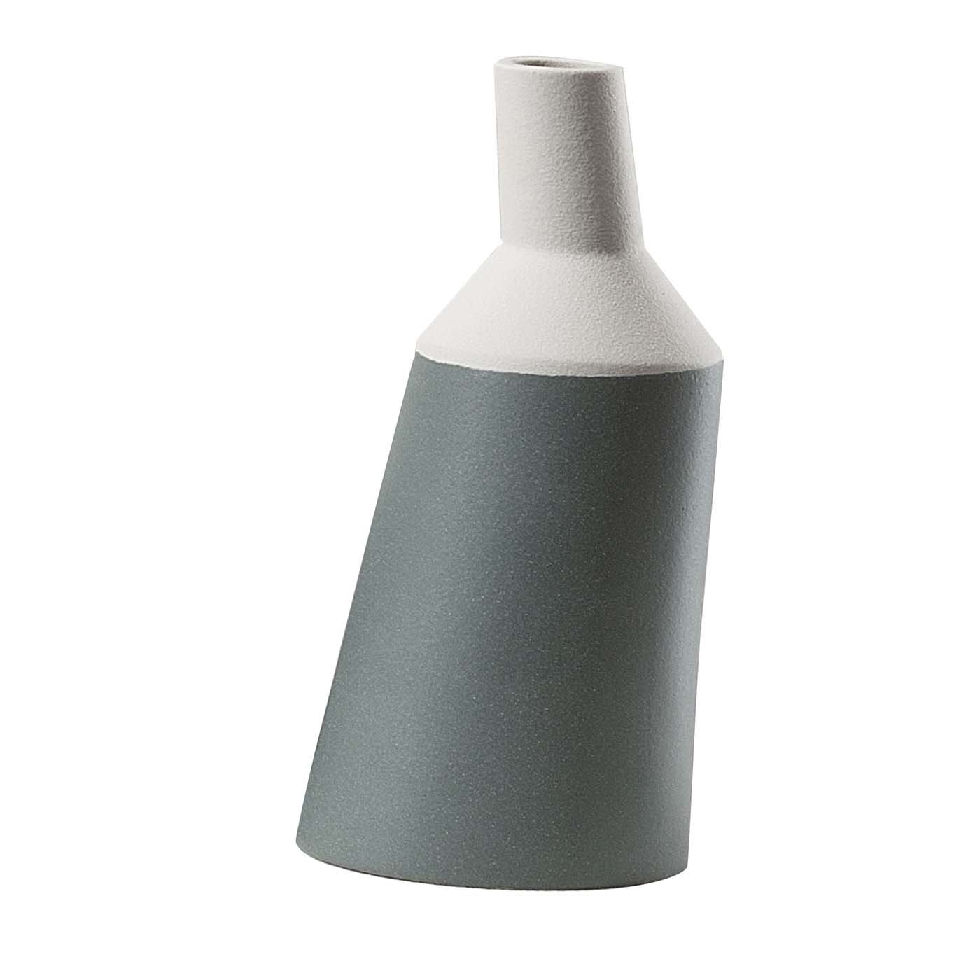 Large Teal Bottle Vase - Lineasette