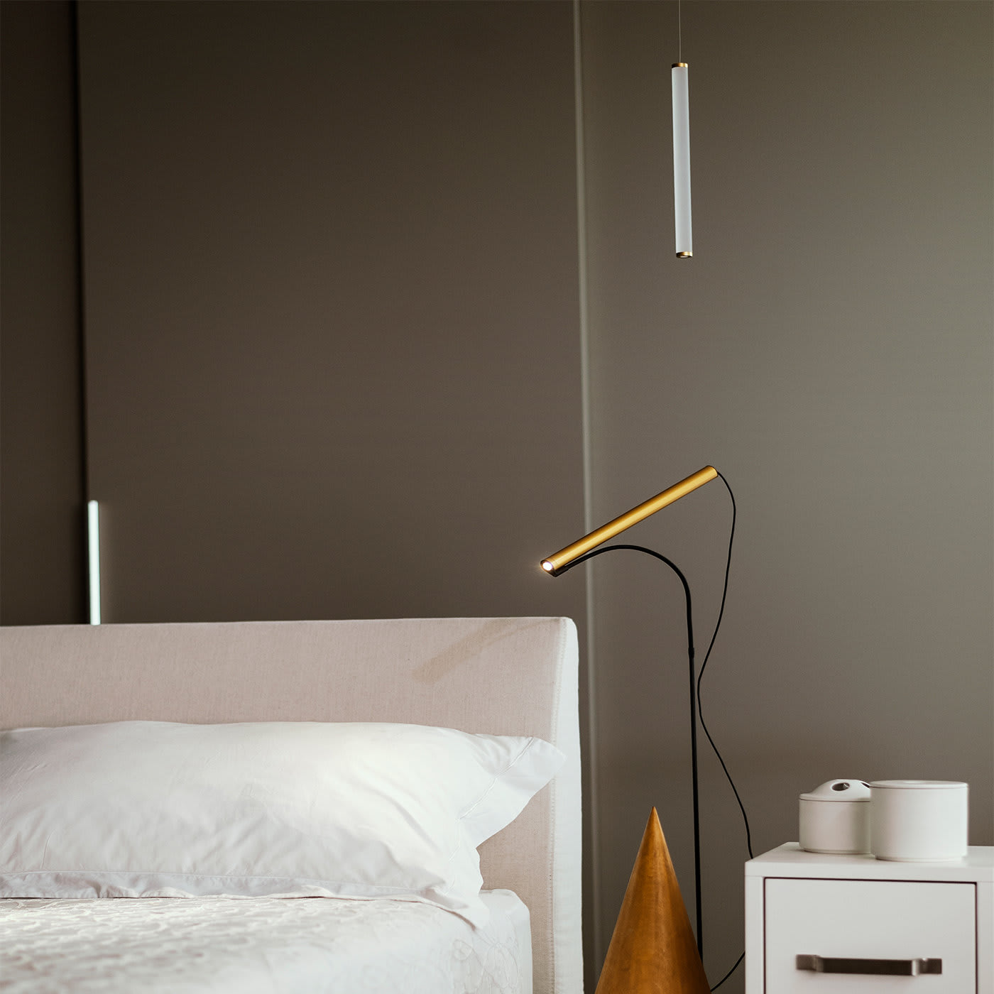 Equilibrio Floor Lamp with Servoluce - Olive Lab