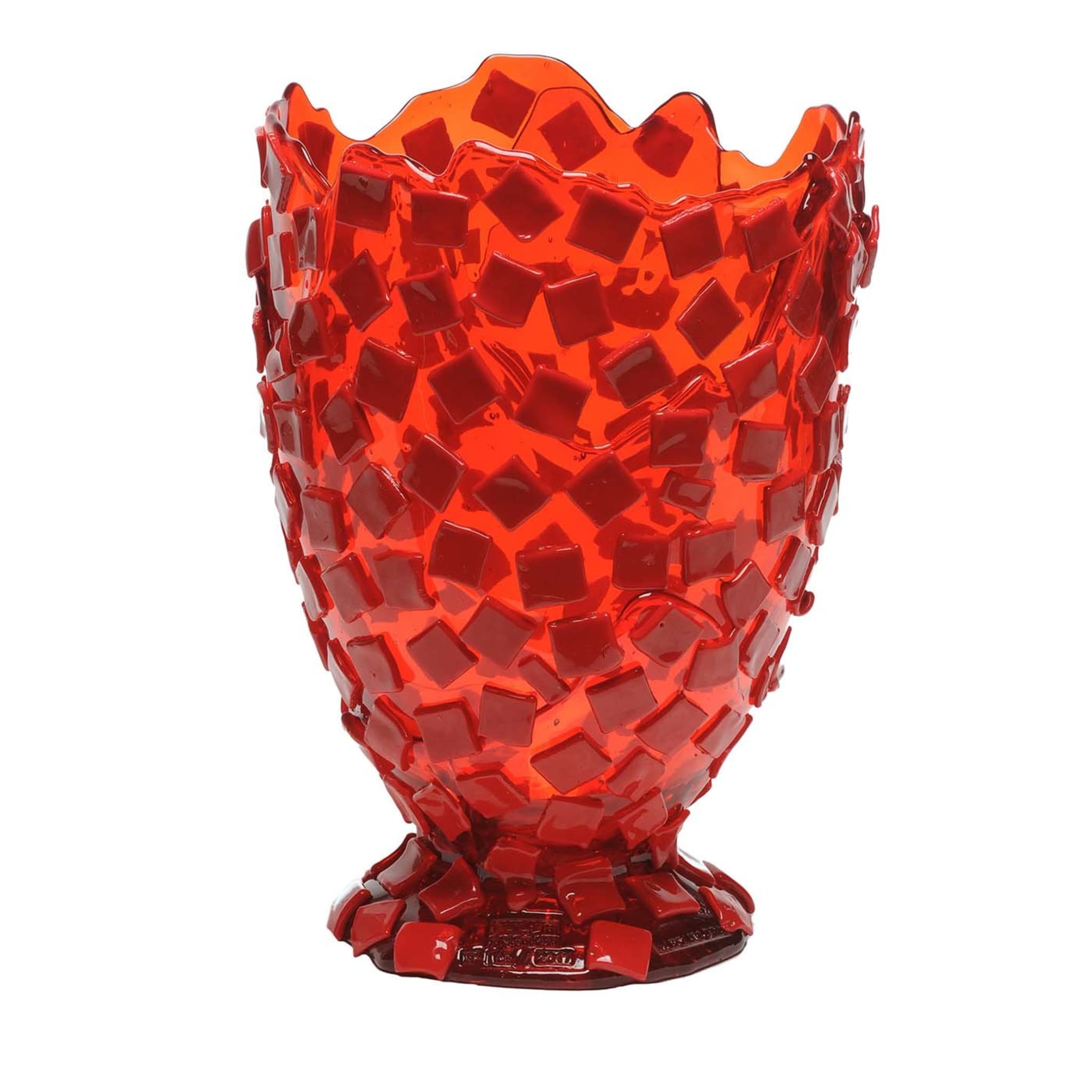 Rock Red Large Vase by Gaetano Pesce - Main view