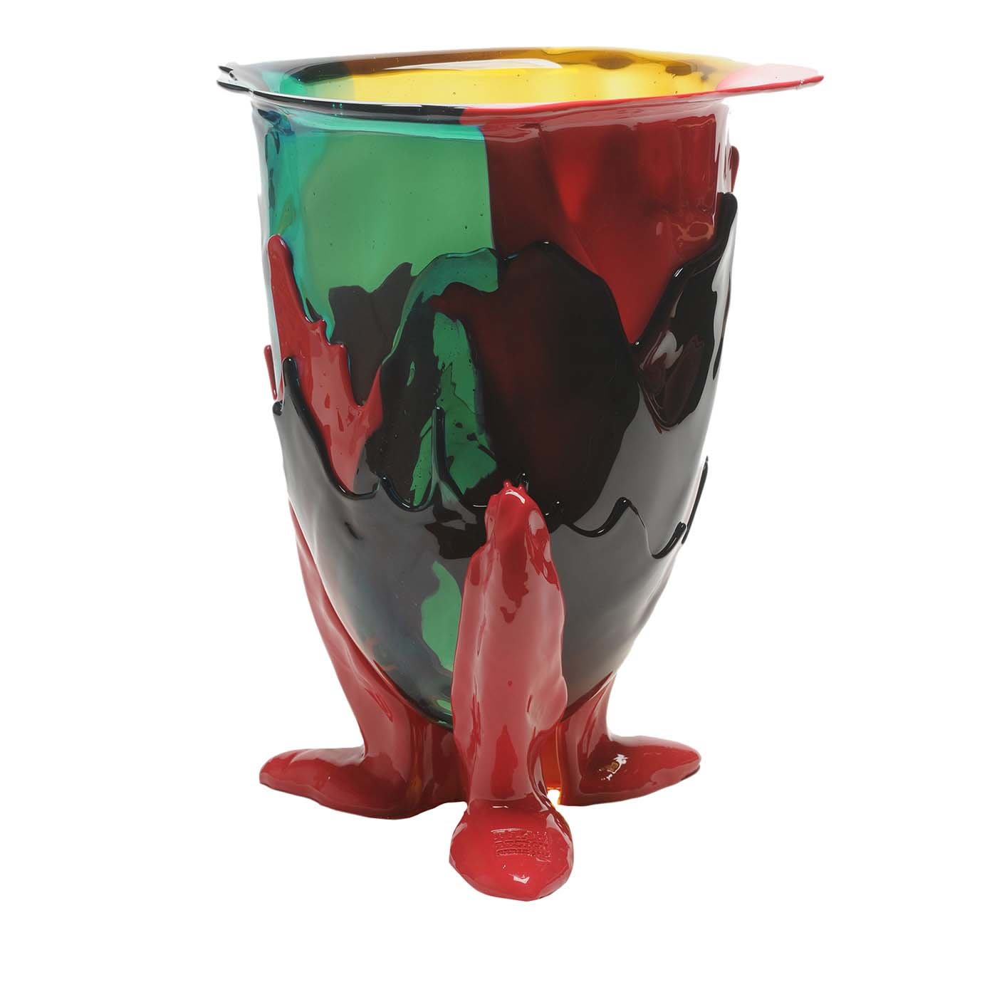 Amazonia Green and Red Large Vase by Gaetano Pesce - Corsi Design Factory