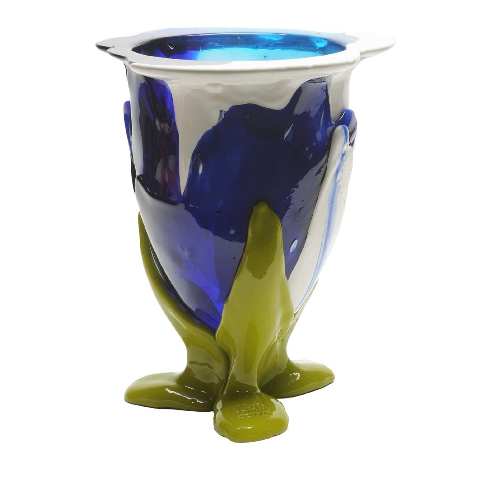 Vase moyen vert et bleu Amazonia de Gaetano Pesce - Vue principale