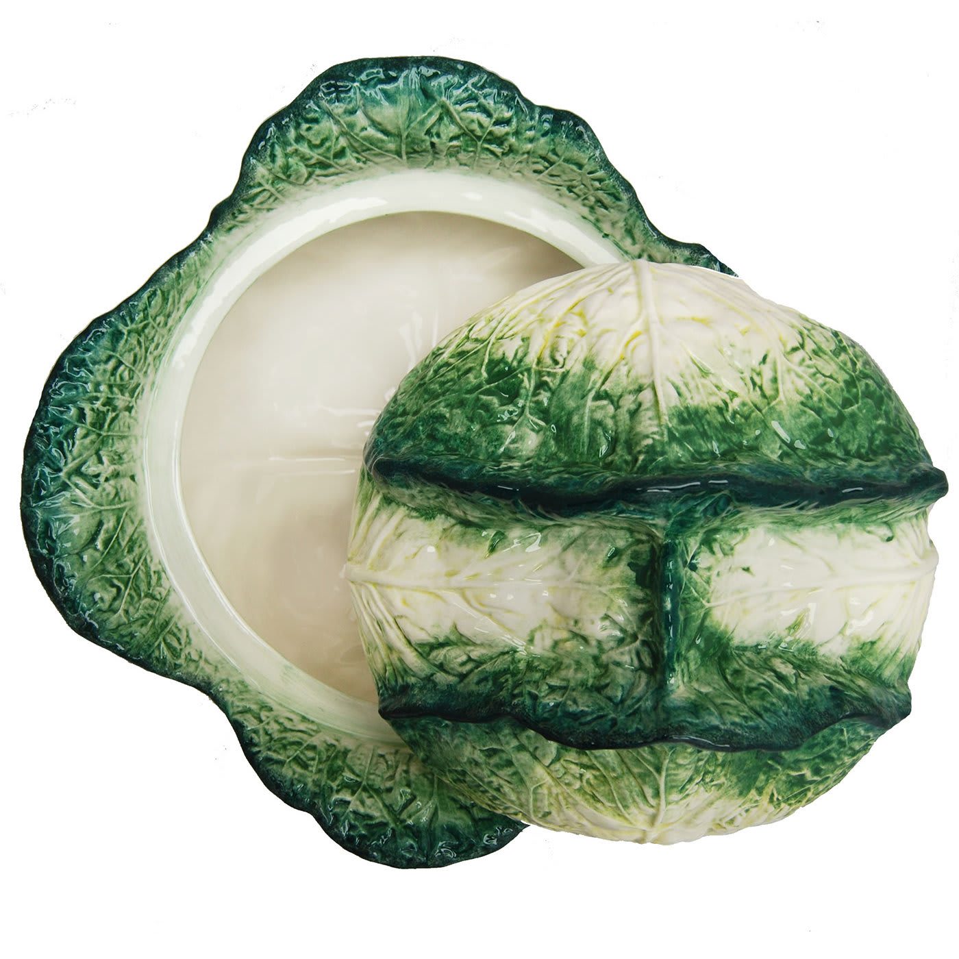 Large Cabbage Ceramic Tureen - Este Ceramiche