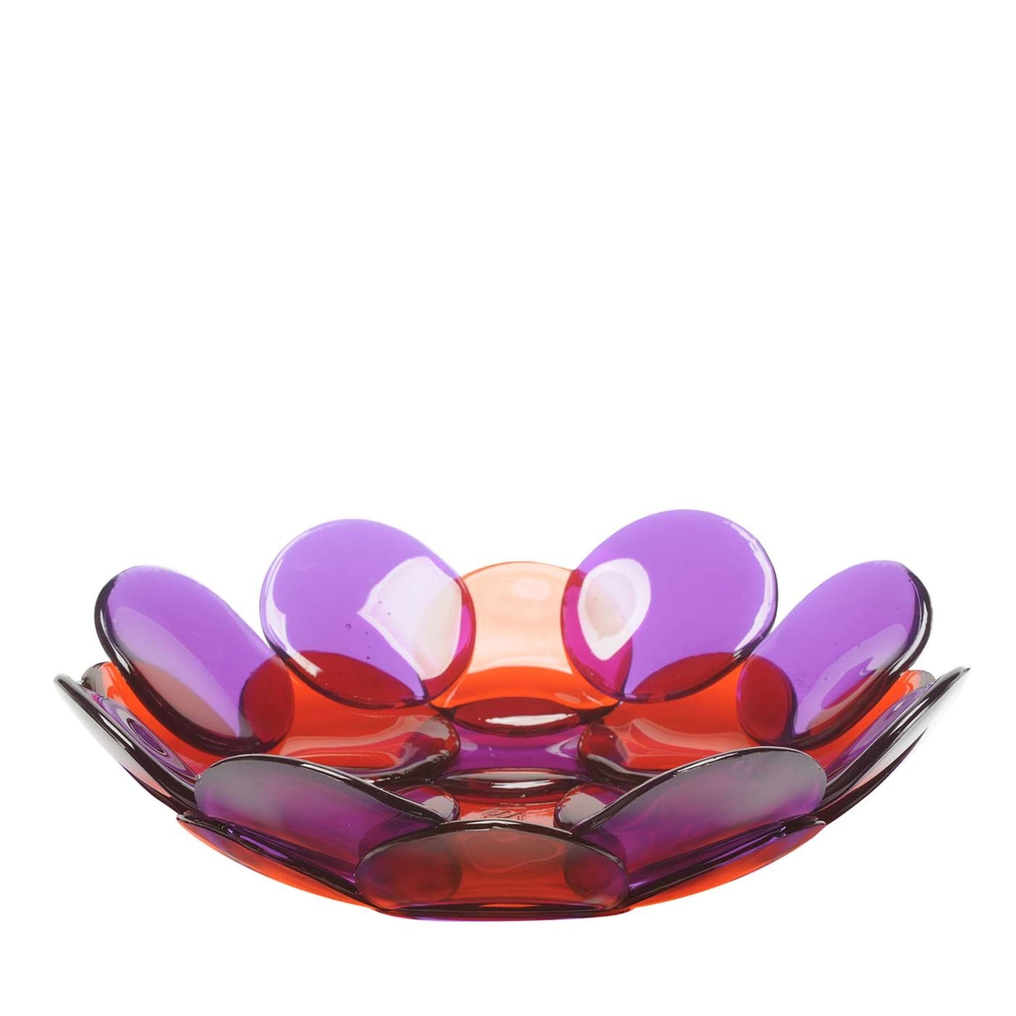 Centro de mesa Circle Basket púrpura y naranja de Enzo Mari - Vista principal