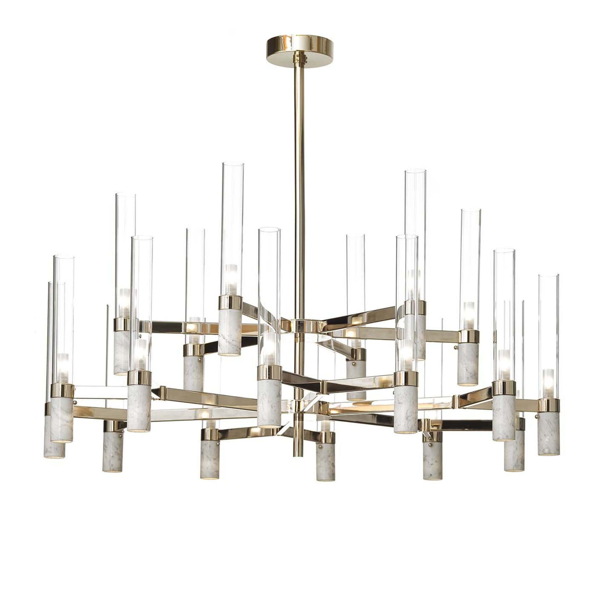 Carrara Marble Large Chandelier - Main view