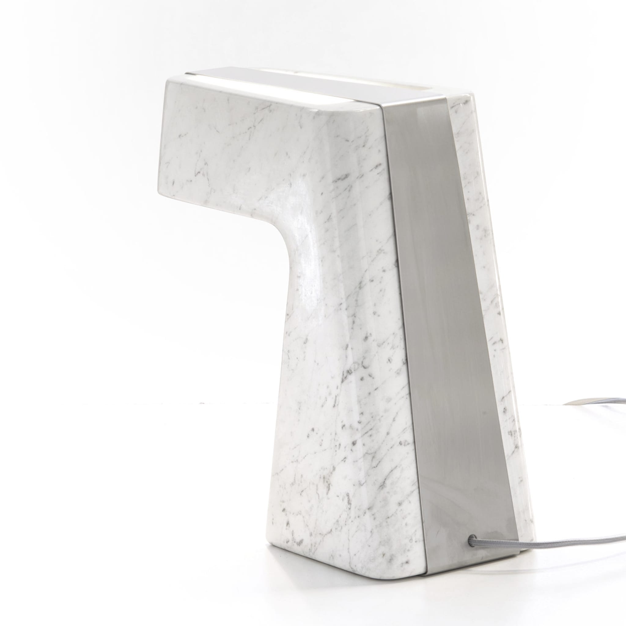 Coffee Carrara Marble Desk Lamp - Alternative view 1