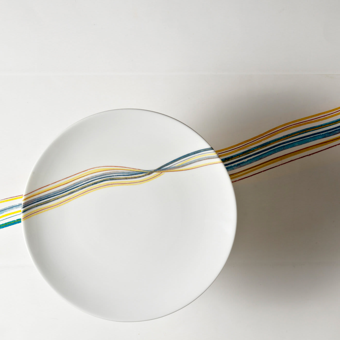Orizzonti Gray Dessert Plates Set of 4 by Vittore Frattini - Laboratorio Paravicini