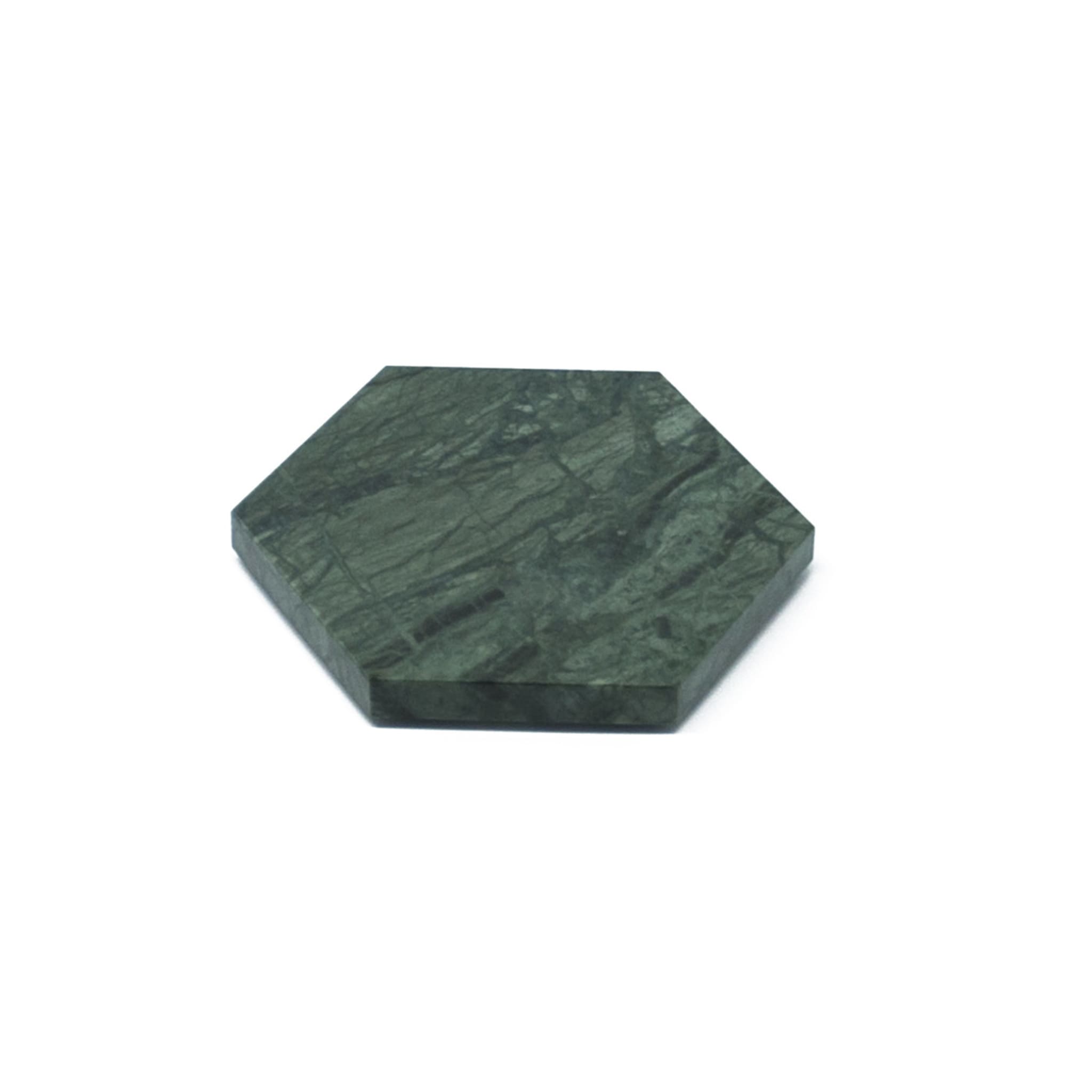 Hexagonal Green Marble Plate - Alternative view 2