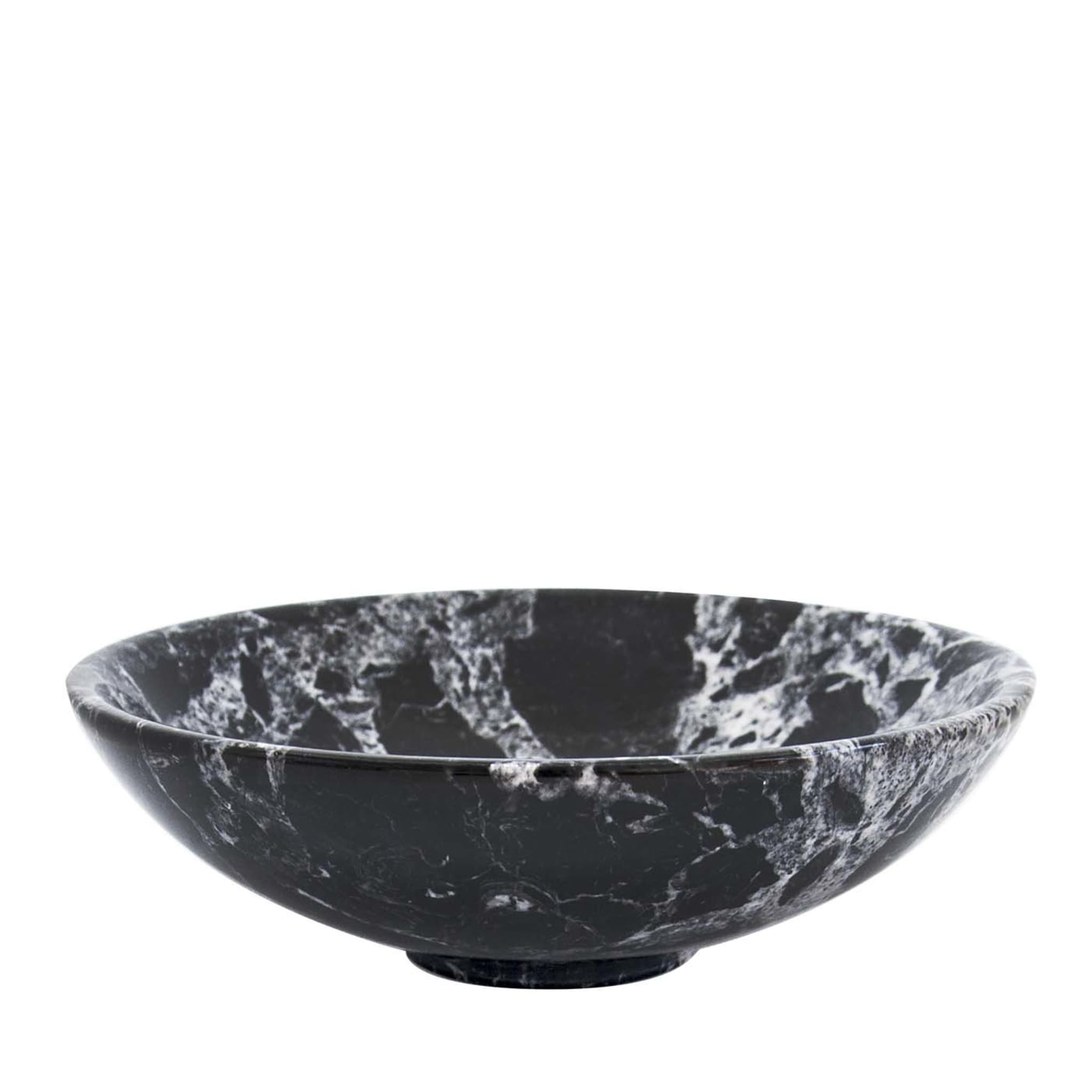 Small Black Marble Fruit Bowl - Main view