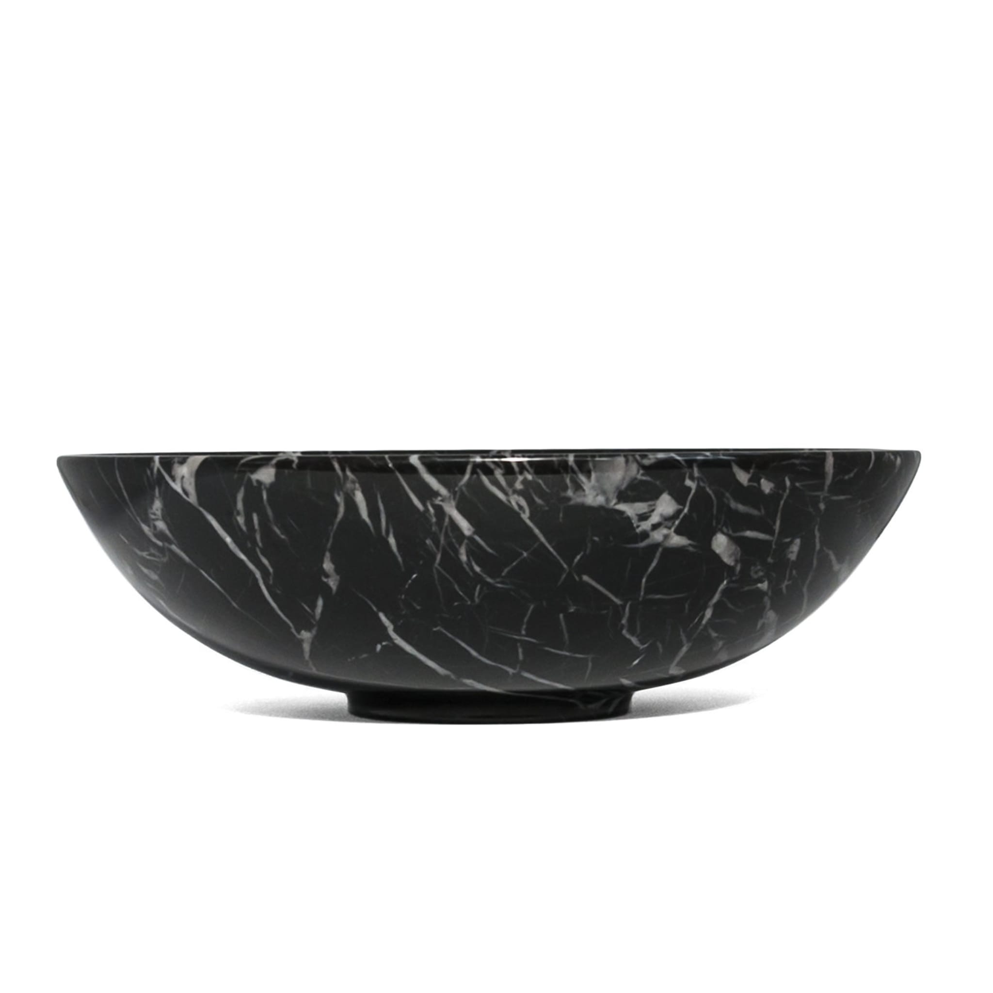 Small Black Marble Fruit Bowl - Alternative view 1
