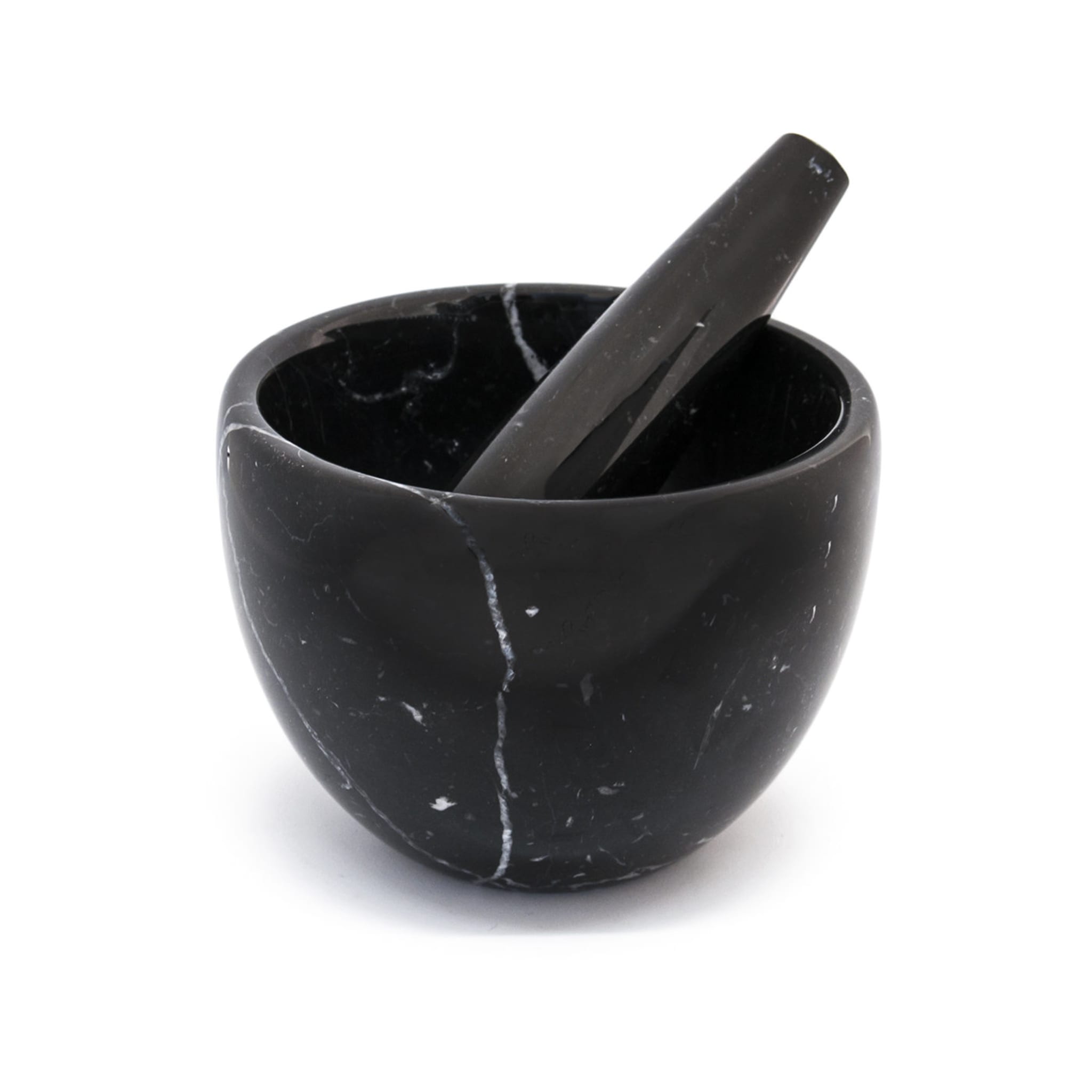 Small Black Marble Mortar and Pestle - Alternative view 3
