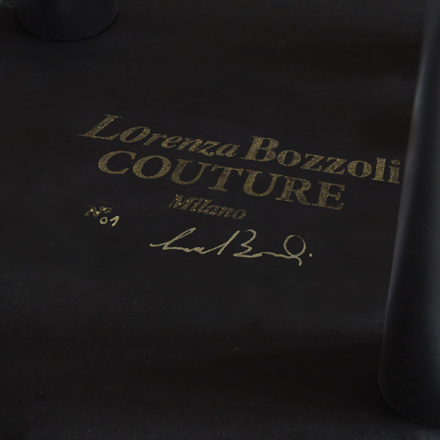 Couture Light Blue Pouf with Geometric Fringe - Lorenza Bozzoli Design