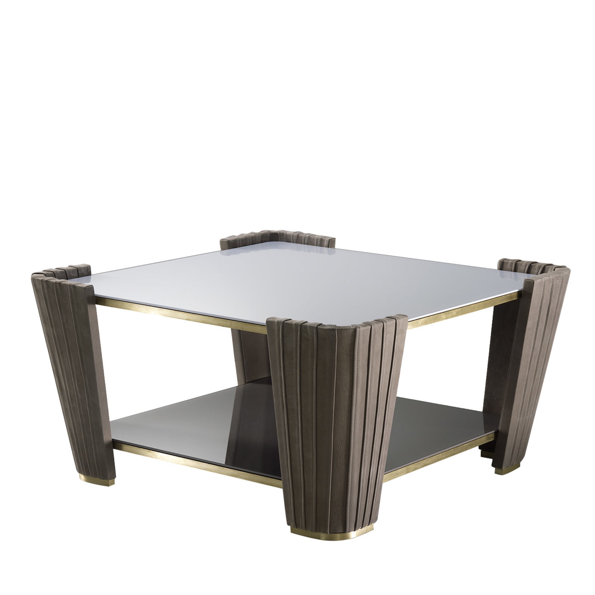 Squared Wooden Coffee Table - Main view