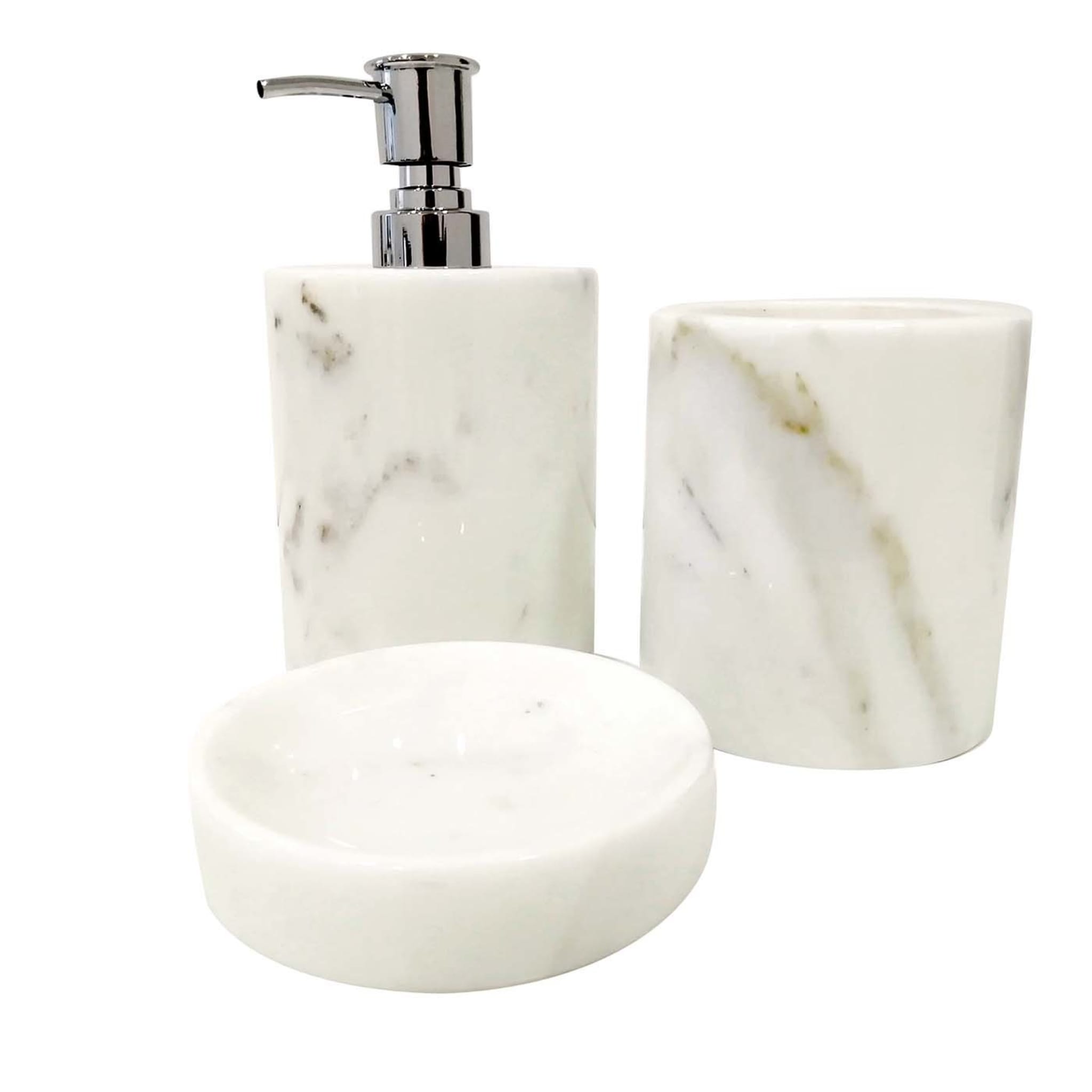 Bathroom Set in White Statuario Marble - Main view