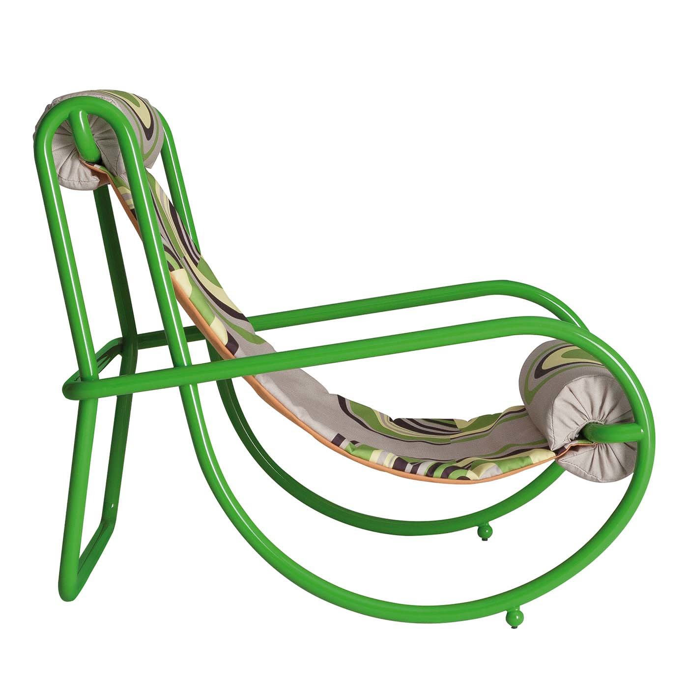 Locus Solus Green Armchair by Gae Aulenti - Exteta