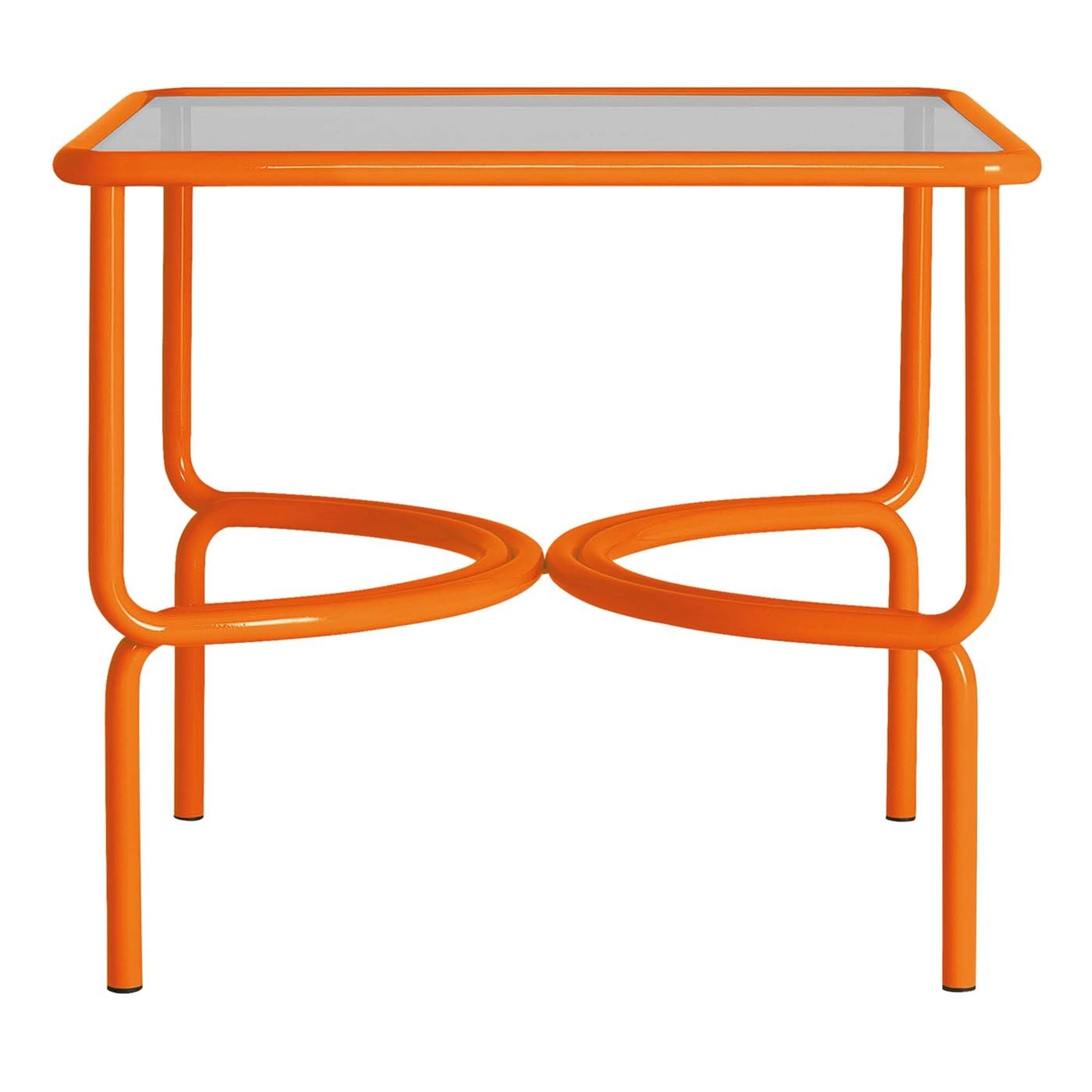 Locus Solus Orange Bistro Table by Gae Aulenti - Vue principale