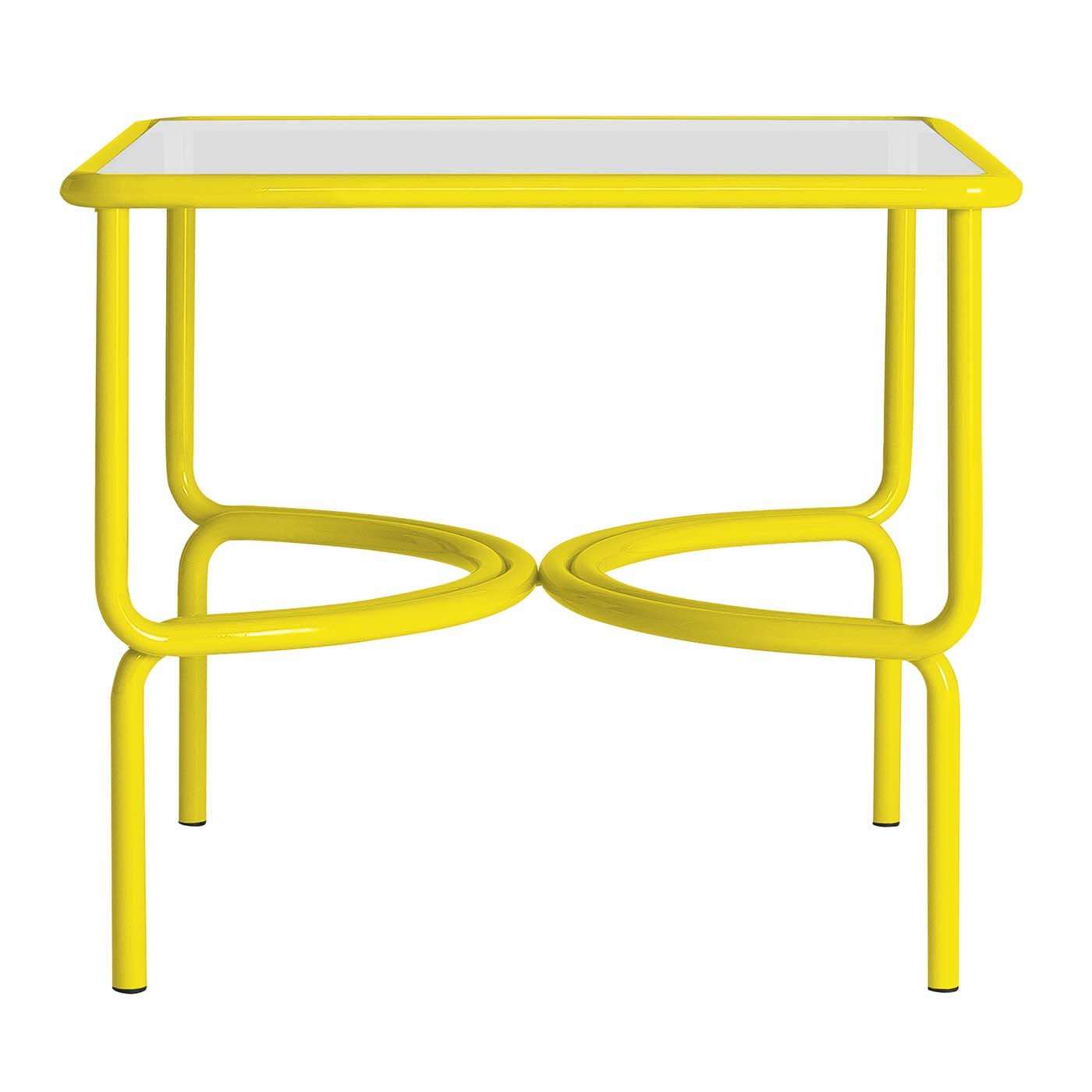 Locus Solus Yellow Dining Table by Gae Aulenti - Exteta