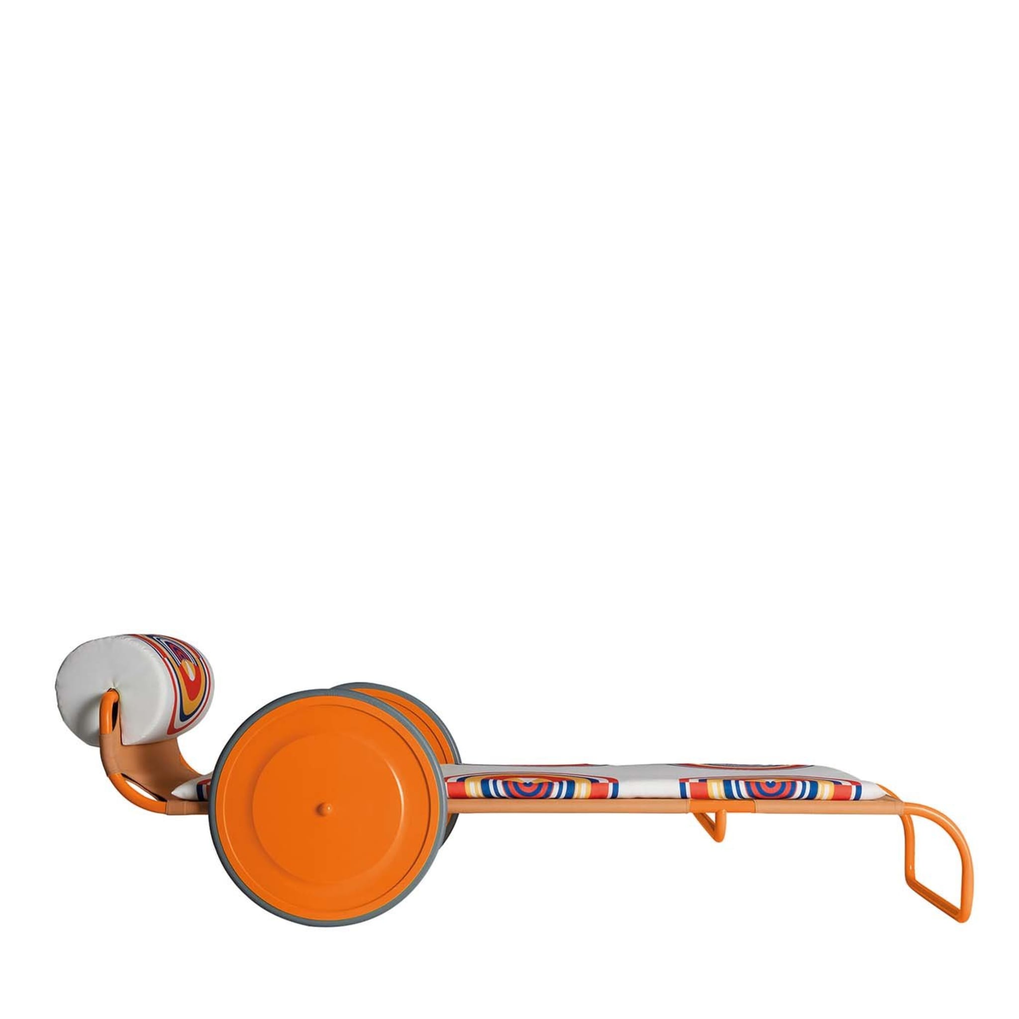 Chaise longue Locus Solus Orange par Gae Aulenti - Vue principale