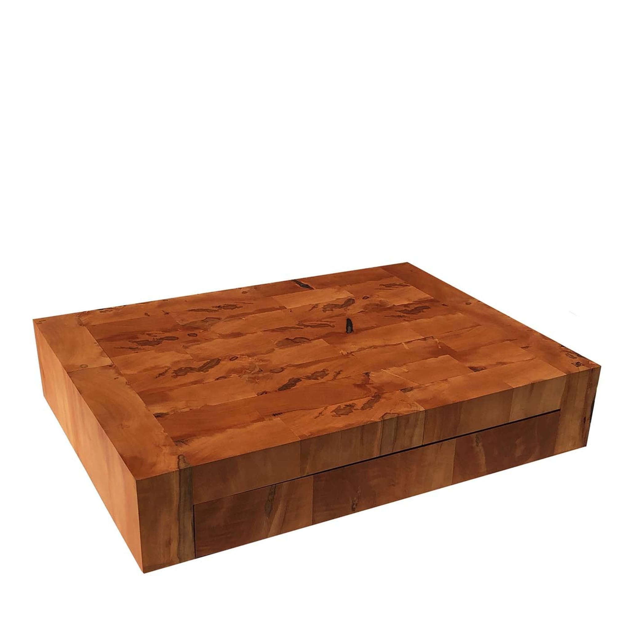 Pear Wood Cutting Board with Drawer - Main view