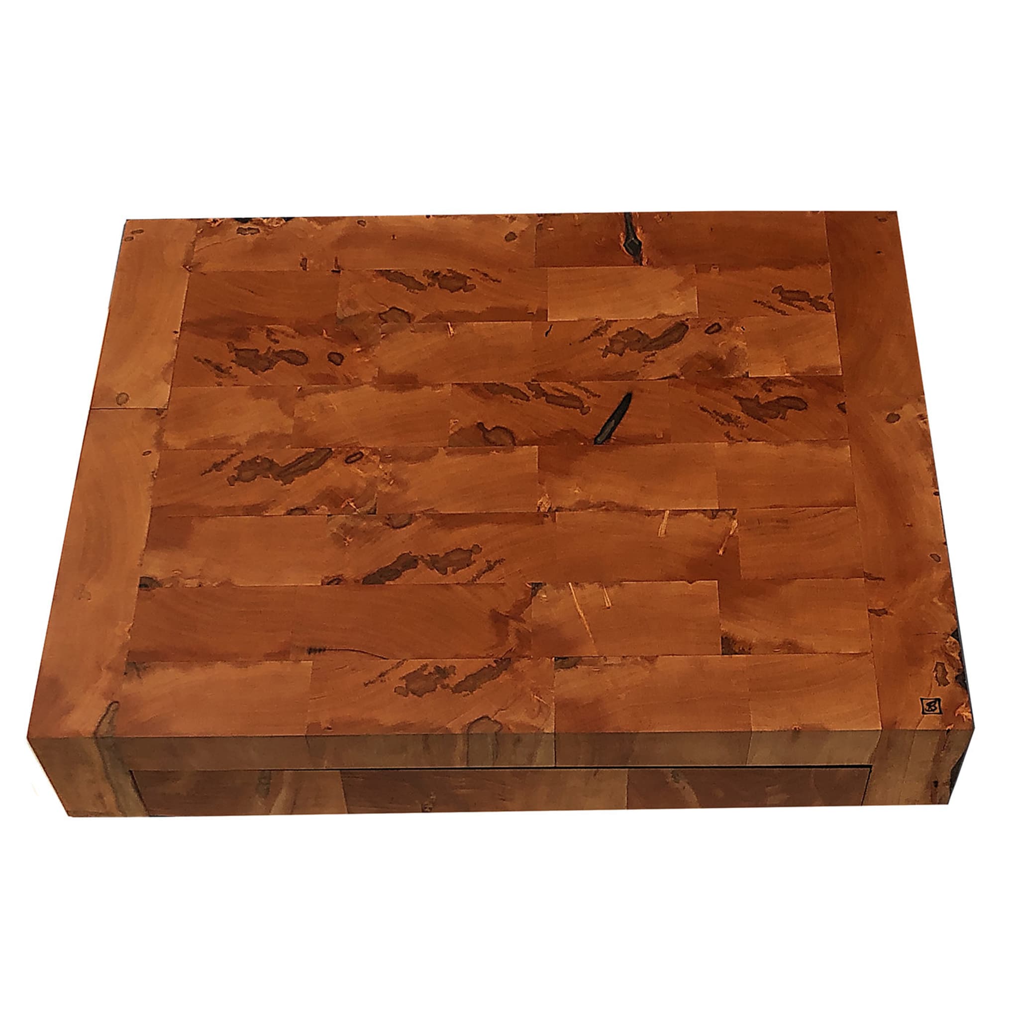 Pear Wood Cutting Board with Drawer - Alternative view 1