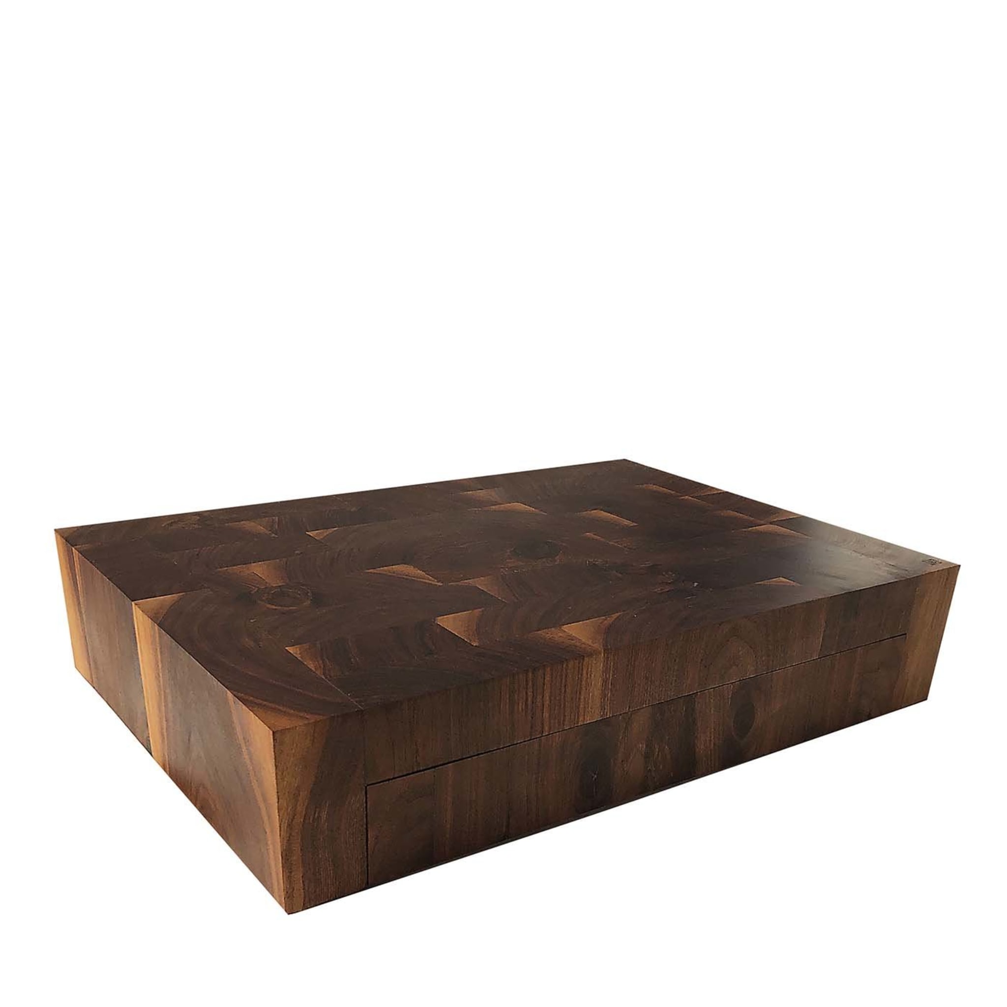 Walnut Wood Cutting Board with Drawer - Main view