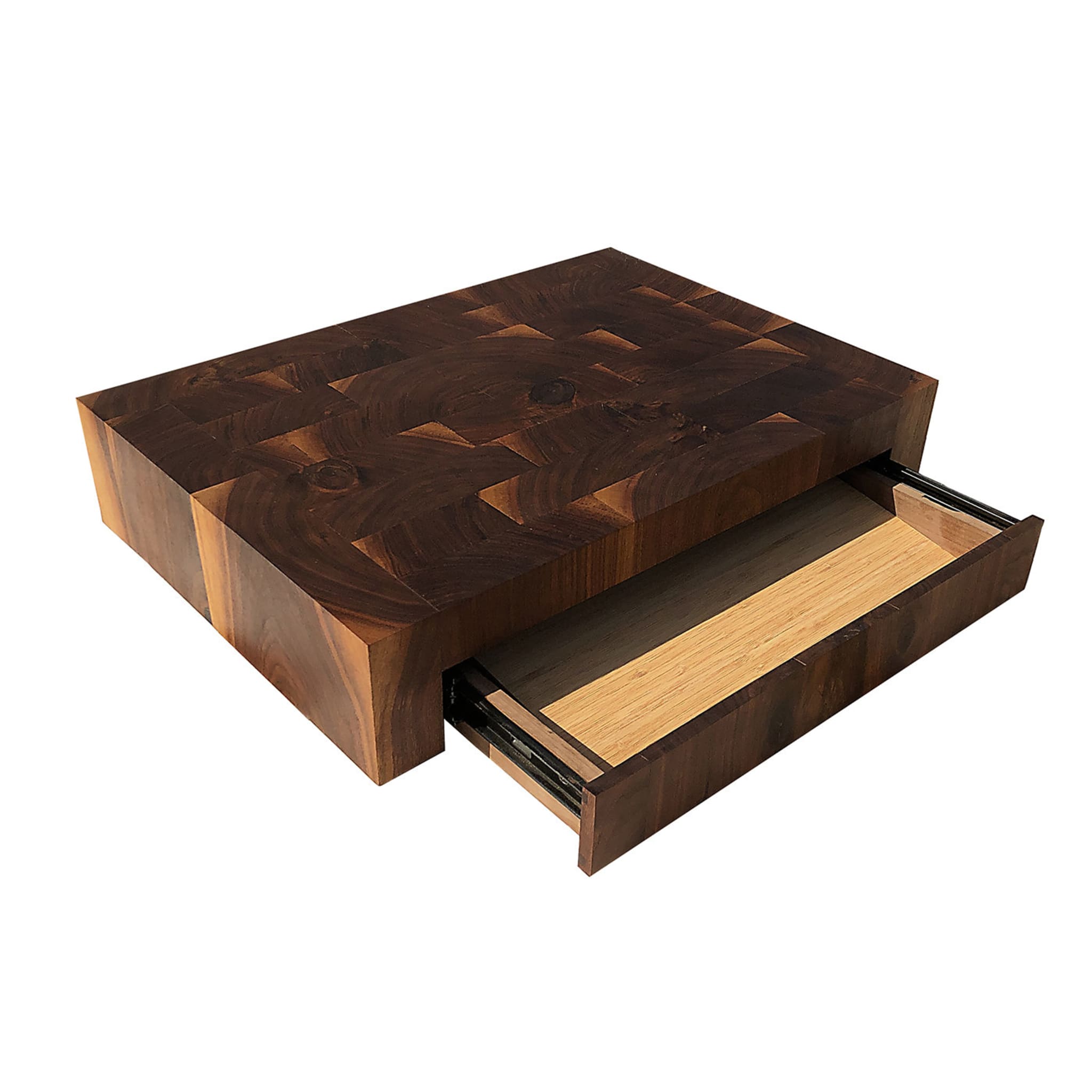 Walnut Wood Cutting Board with Drawer - Alternative view 3