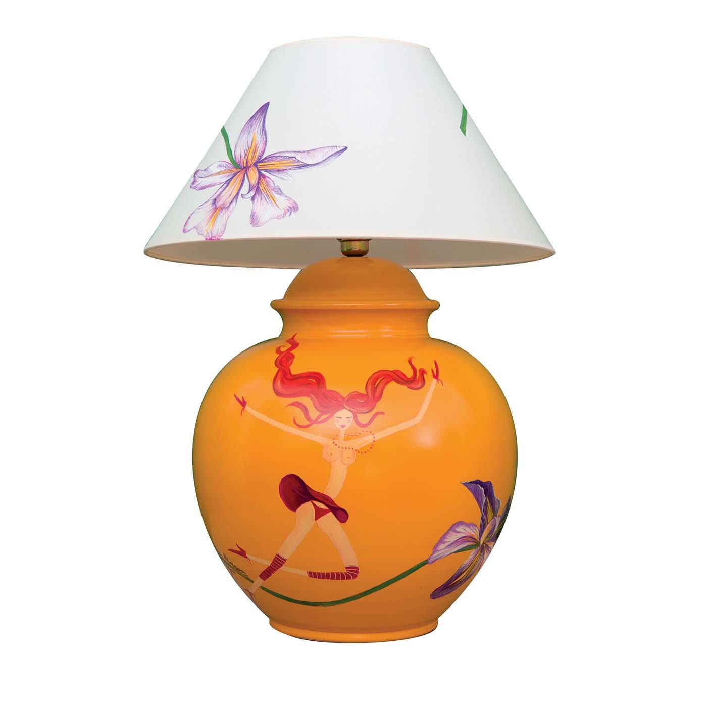 Orange Table Lamp - Marie Maison