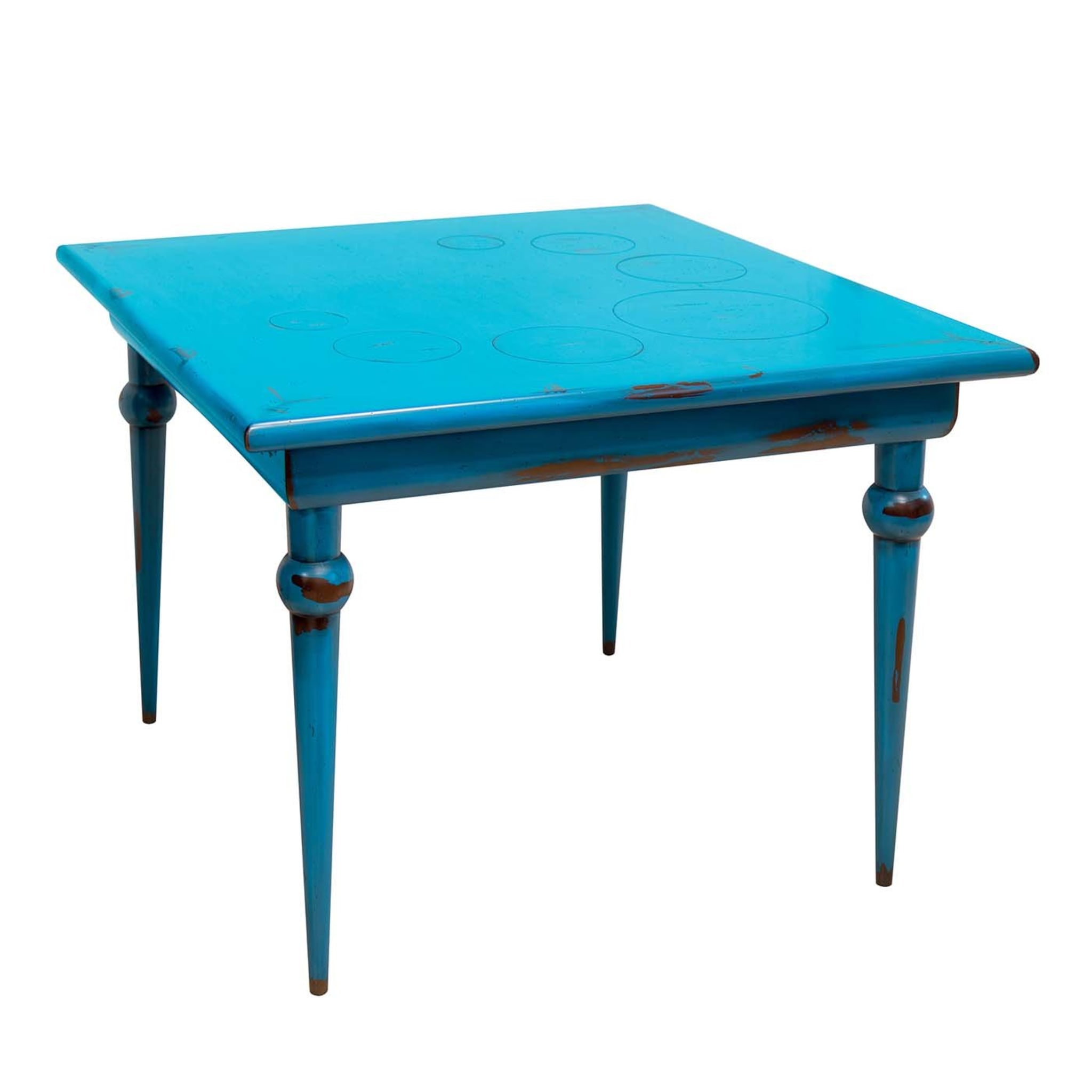 Le Bolle Blue Square Table - Main view