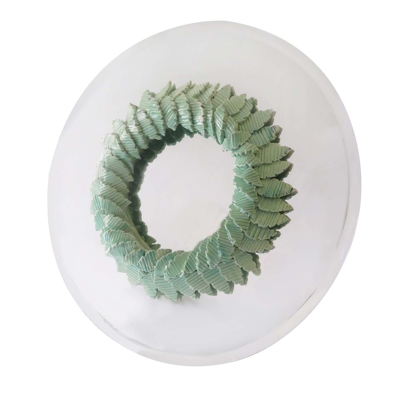 Mint Leaves Mirror - Ceramica Baldanza