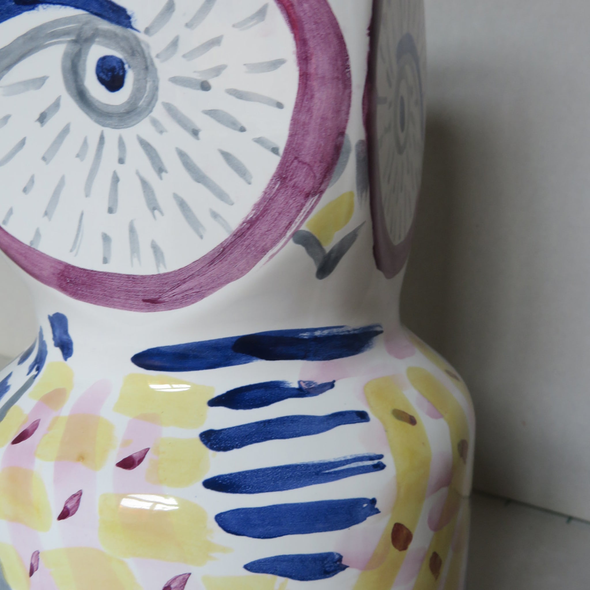 Owl Vase with Cool Colors - Alternative view 2