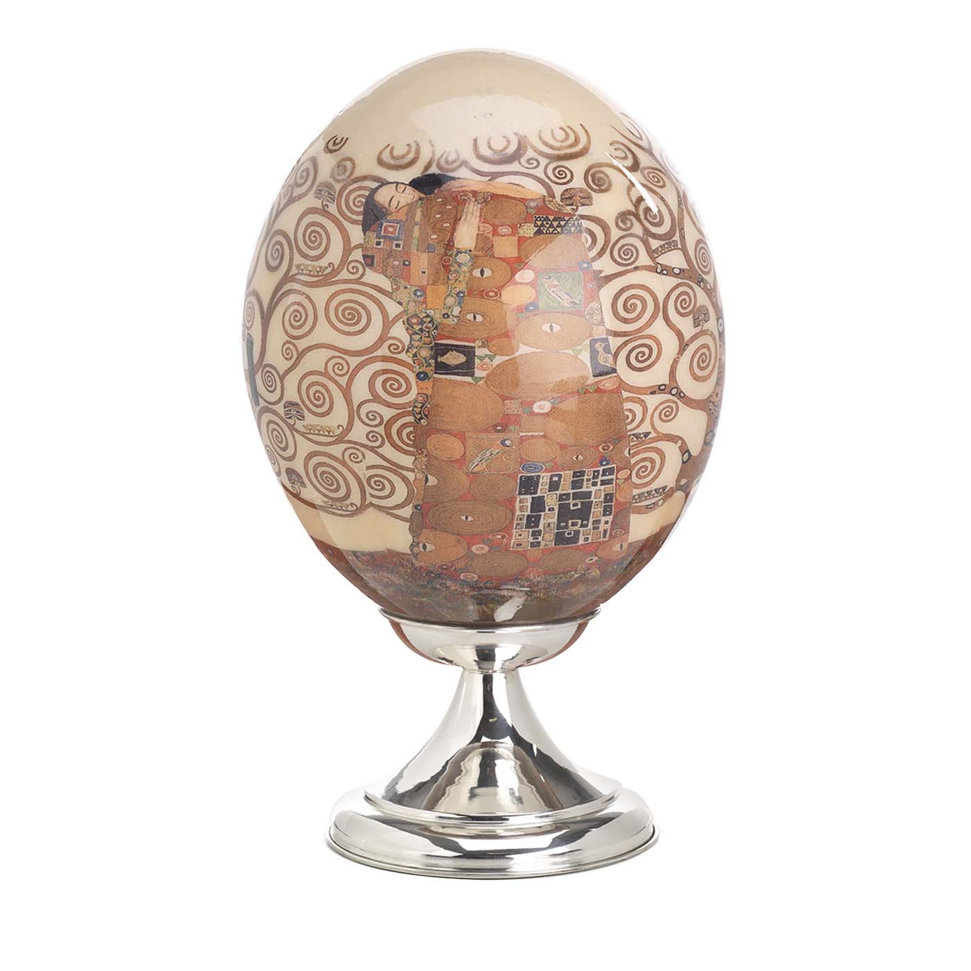 Ostrich Egg with Klimt Decoration - L’argento Firenze