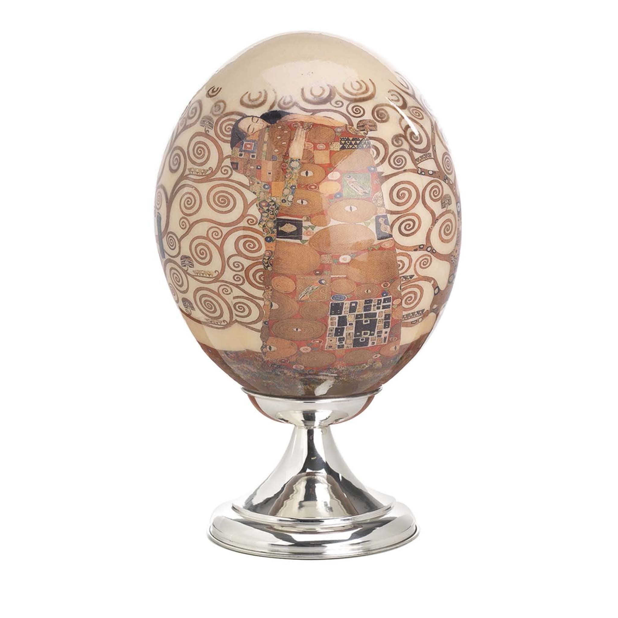 Huevo de avestruz con decoración Klimt - Vista principal