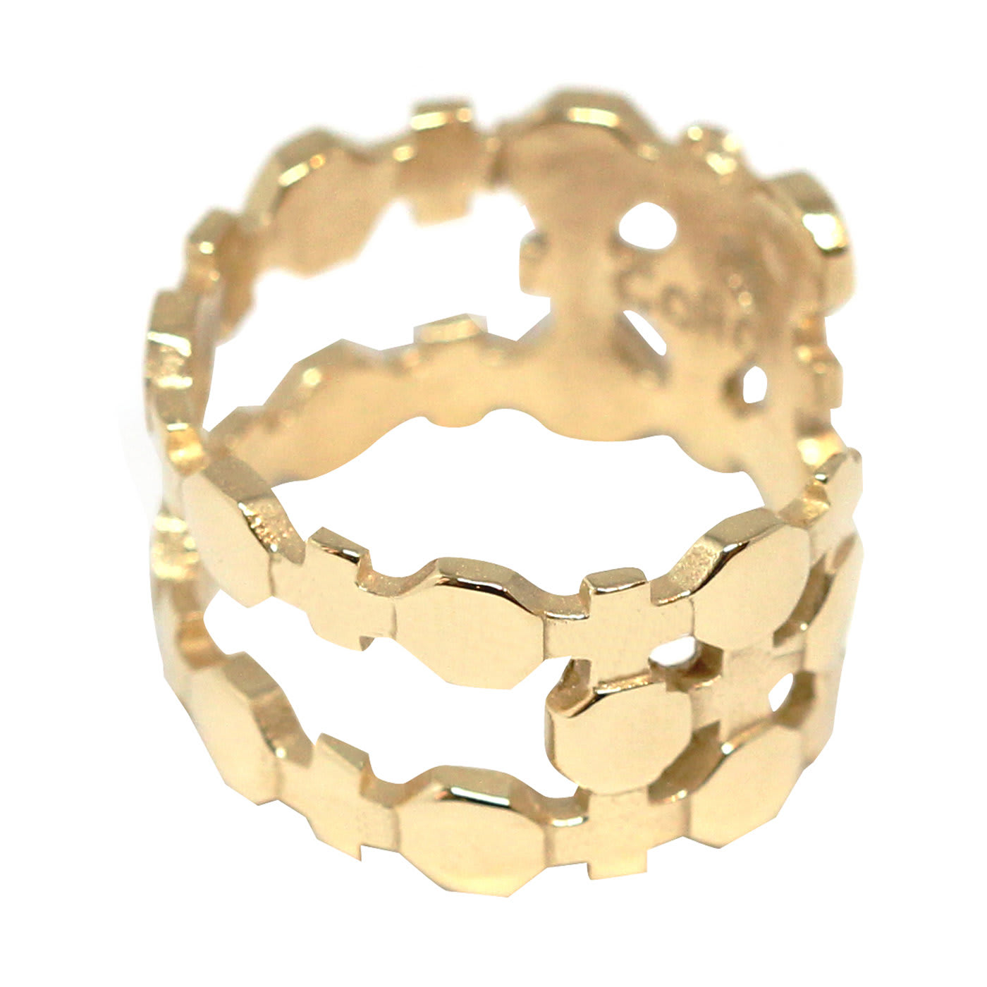 Contemporary Baroque Gold Double Ring - Co.Ro