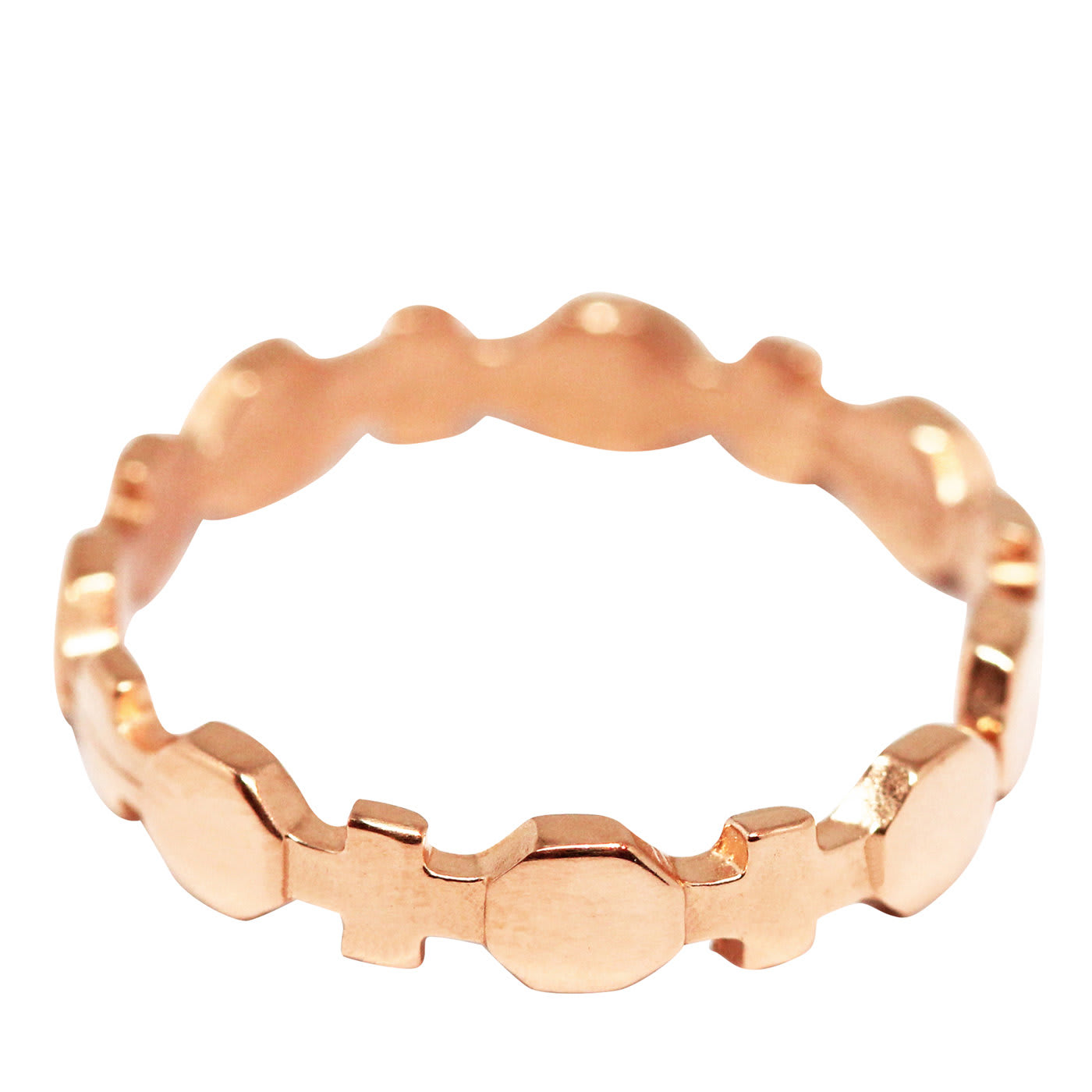 Baroque Rose Gold Ring - Co.Ro